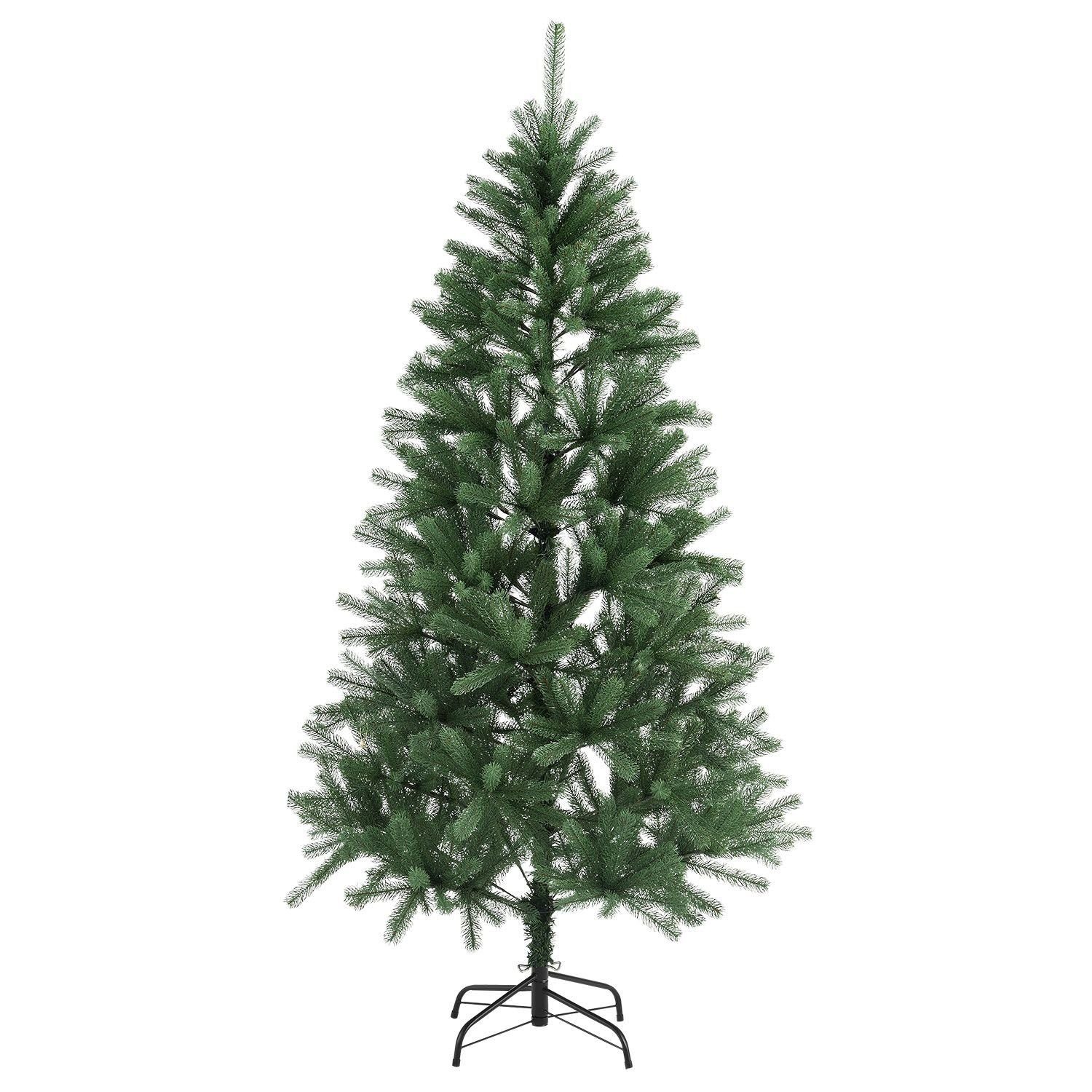 Juskys Künstlicher Weihnachtsbaum Tannenbaum Talvi 180, inkl. Ständer, einfacher Aufbau, naturgetreu