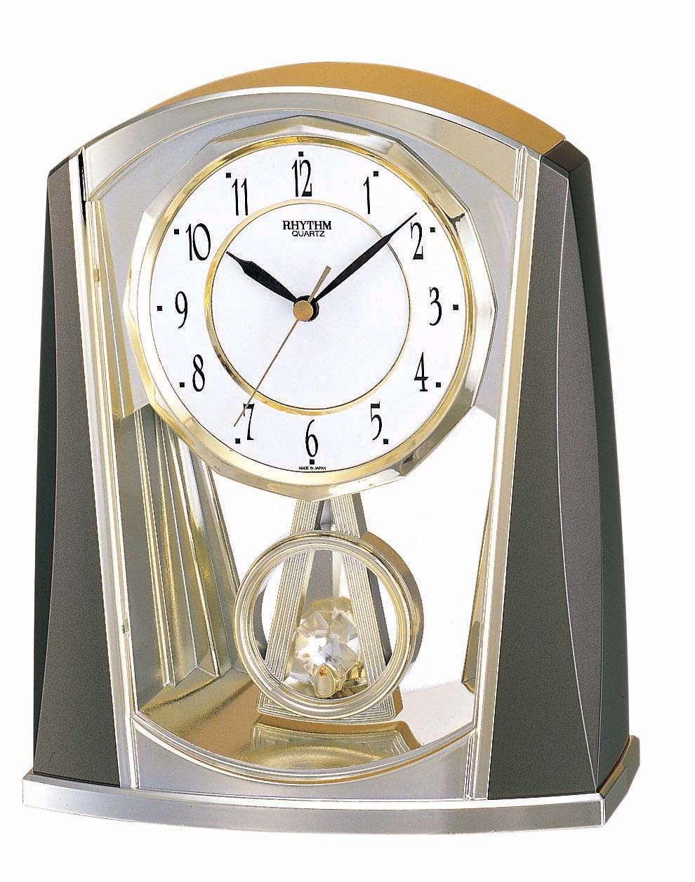 Rhythm Pendeltischuhr Tischuhr Quartz, Schwingpendel Als Geschenk oder Präs günstig online kaufen