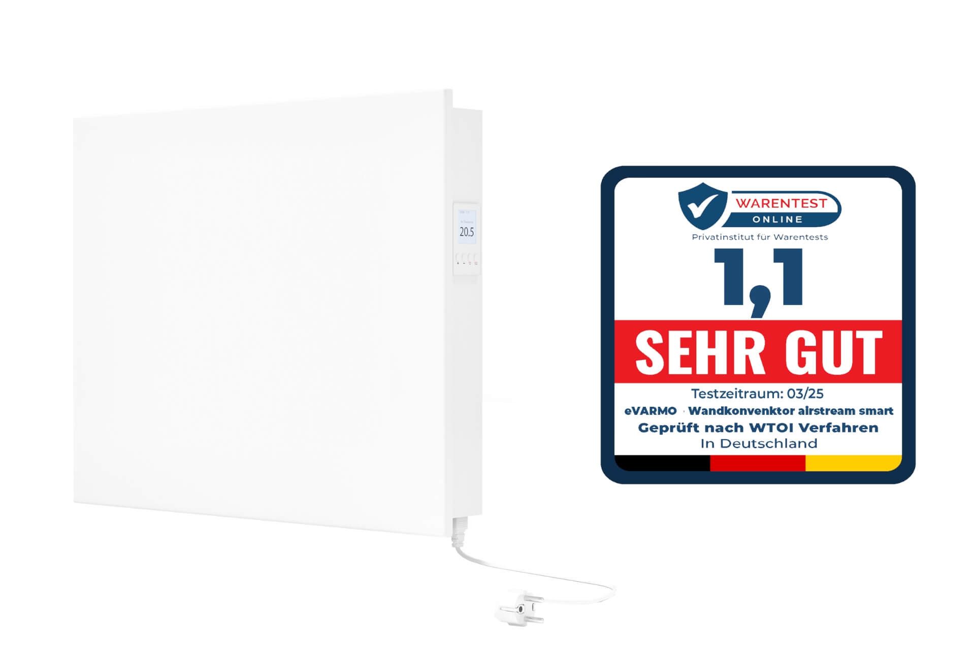 eVARMO Elektro-Heizkörper airstream smart