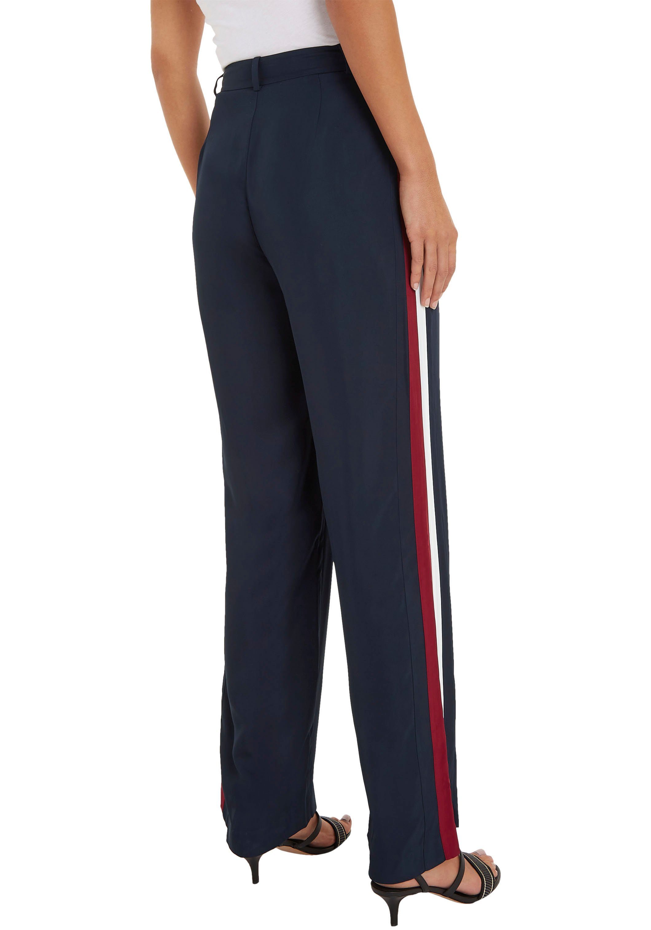 Hilfiger Stripe STP WIDE Global der PANTS LEG an mit Tommy Webhose GBL PIECED Seitennaht