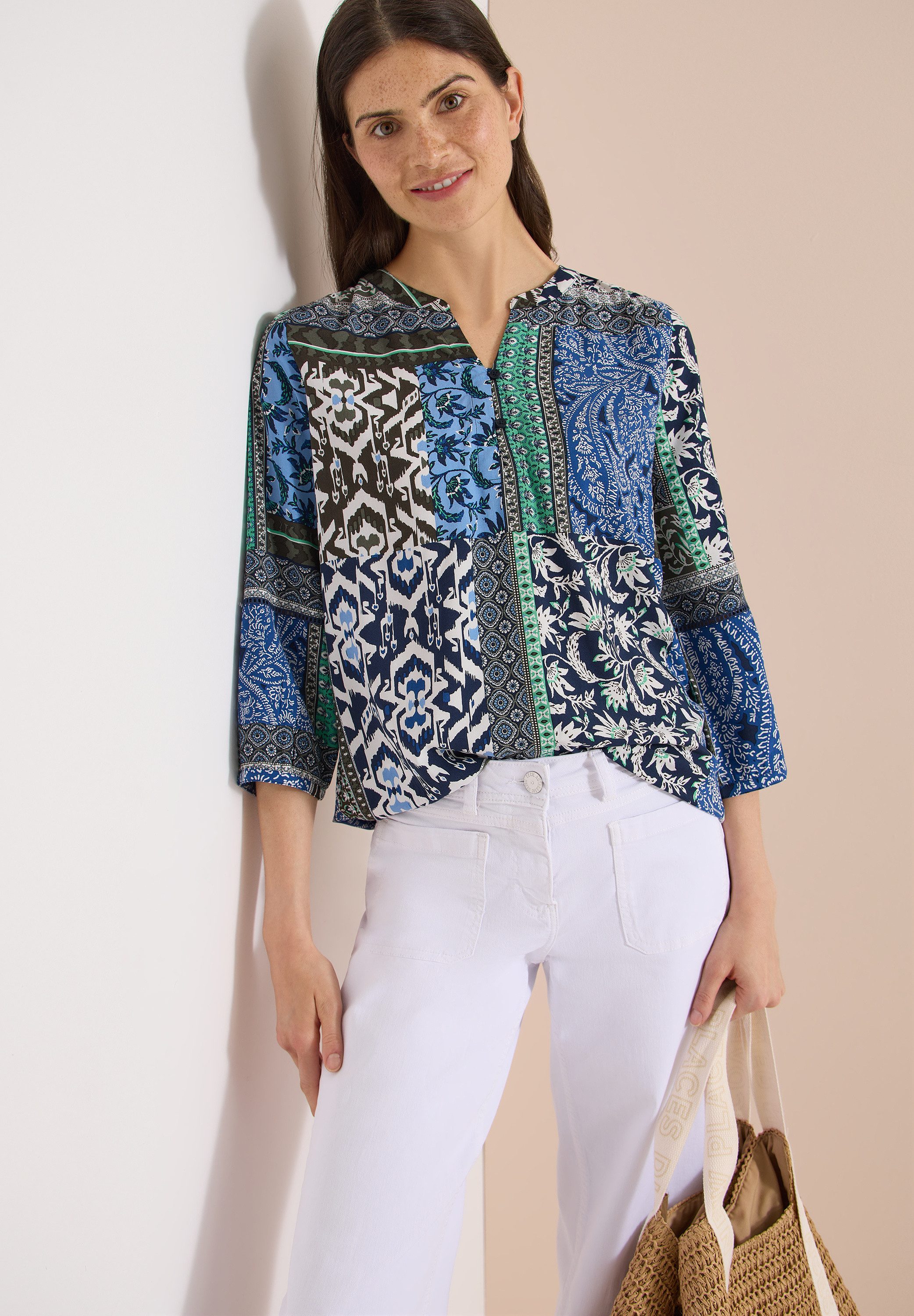 CECIL Klassische Bluse mit 3/4 Ärmeln