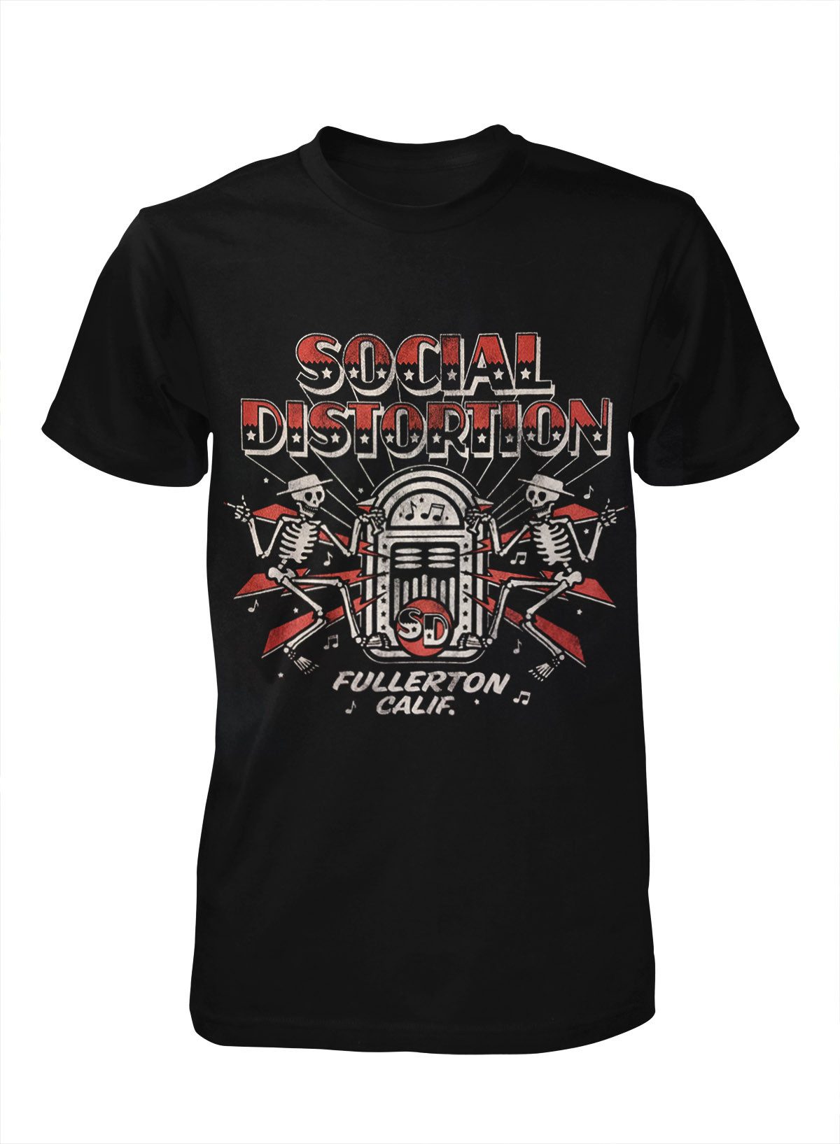 Social Distortion T-Shirt Jukebox Skelly