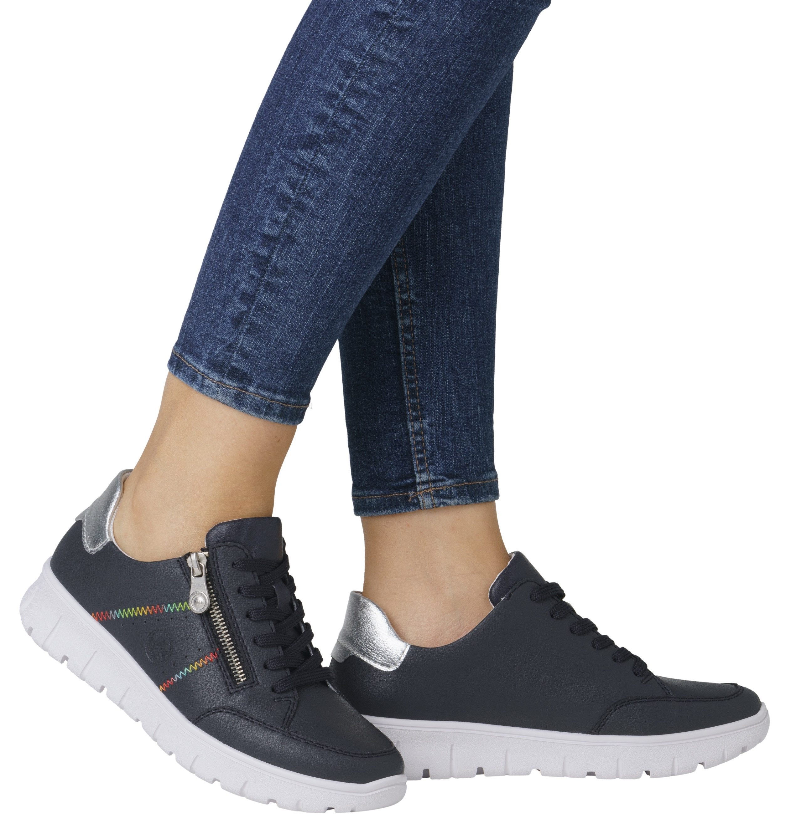 Rieker Sneaker, Schnürschuh, Halbschuh, Freizeitsneaker, seitlicher günstig online kaufen