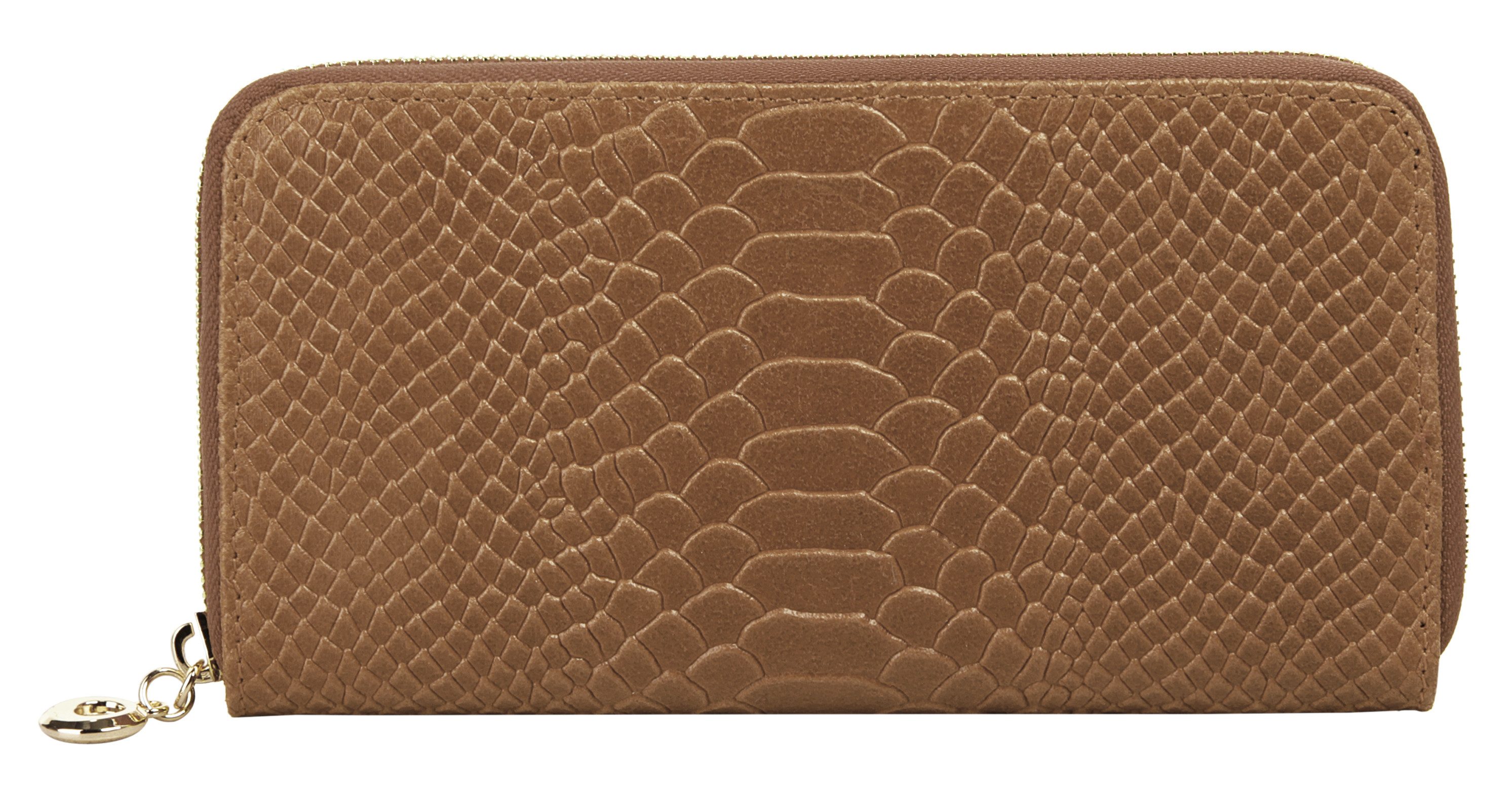 Cluty Geldbörse, echt Leder, Made in Italy