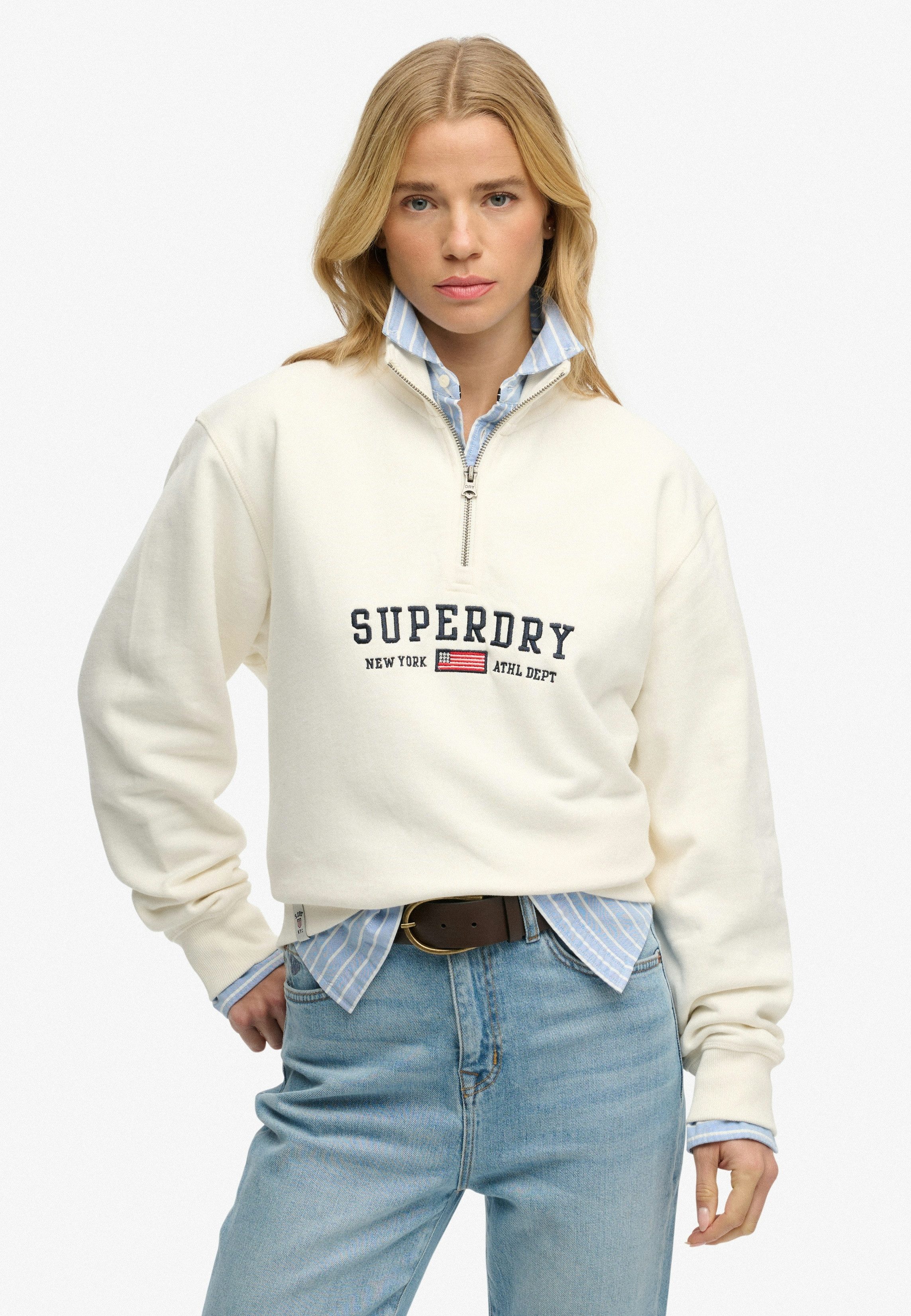 Superdry Sweatshirt ATH ESS GRAPHIC HALF ZIP günstig online kaufen