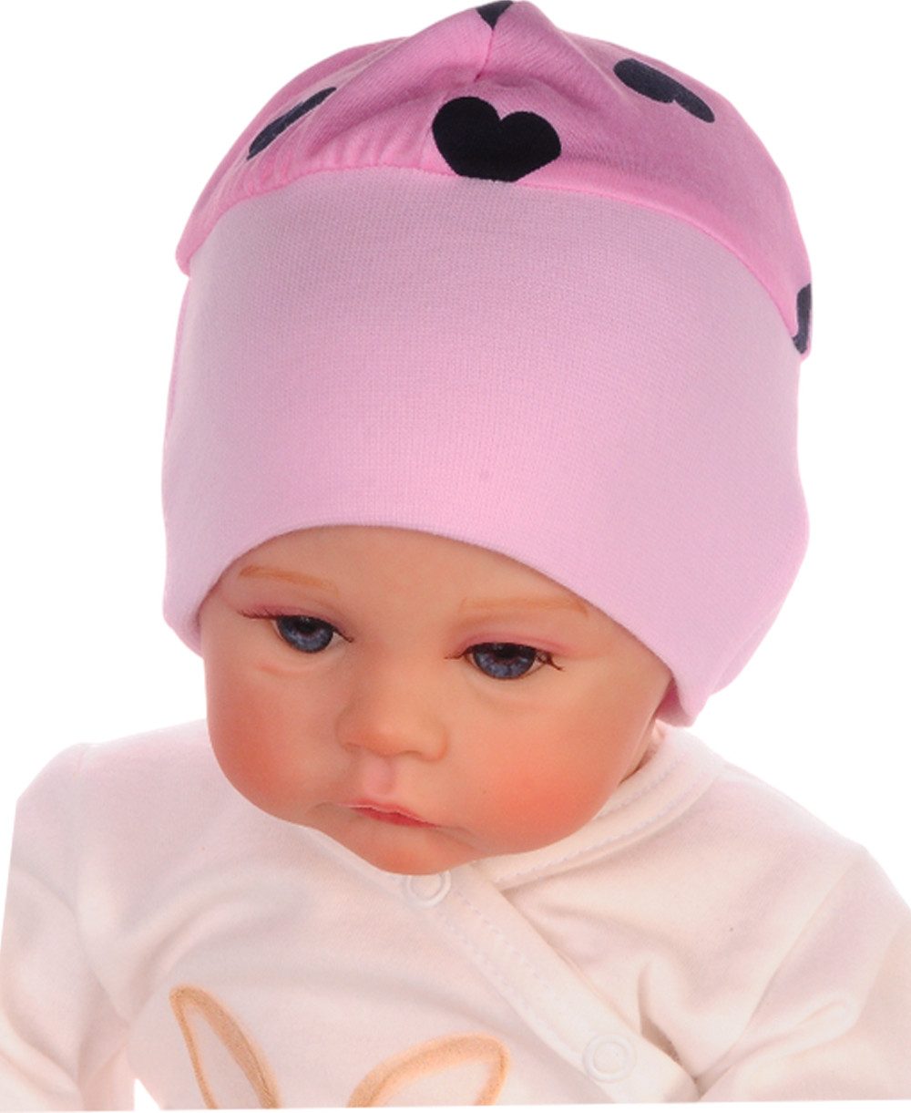 Erstlingsmütze Baby Mütze Haube Mützchen für Neugeborene neutral bunt