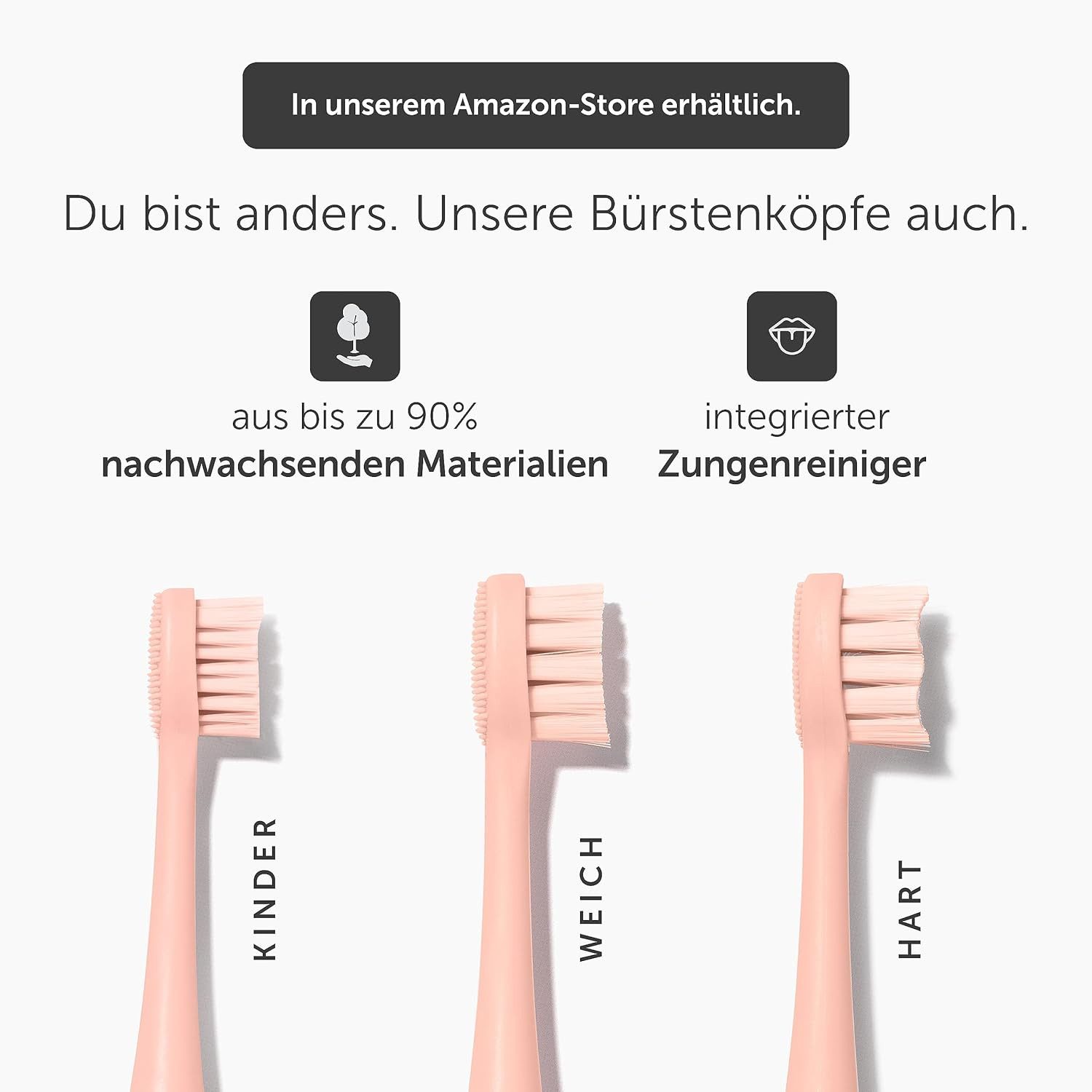 Wondersmile Schallzahnbürste Couple Bundles - Testsieger - 100 Tage risikofrei testen, Aufsteckbürsten: 2 St., Integrierter Zungenreiniger – Bild 5 von 5
