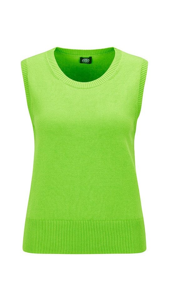 Faber Stricktop Feinstrick Top 100% Baumwolle in Lime