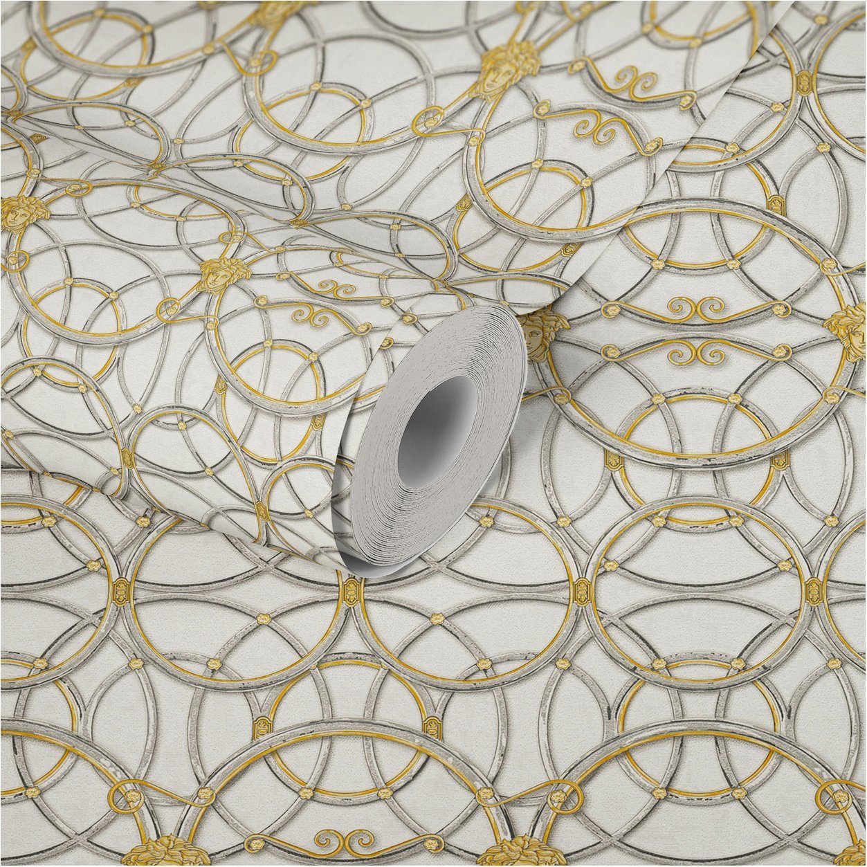 A.S. Création Vinyltapete, Versace Home Barocktapete Gold 370492 Luxus Vlies Designertapete