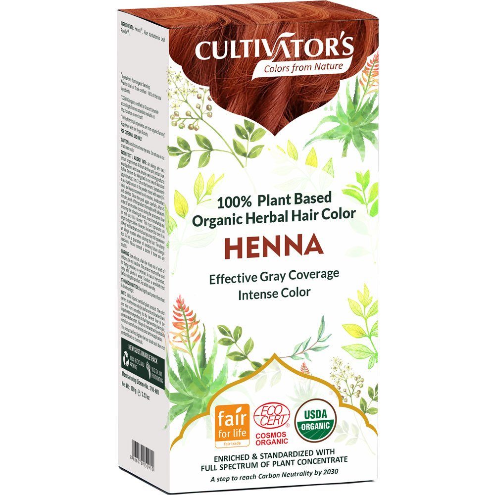 Cultivators Haarfarbe Organische Pflanzen Henna, 100 g