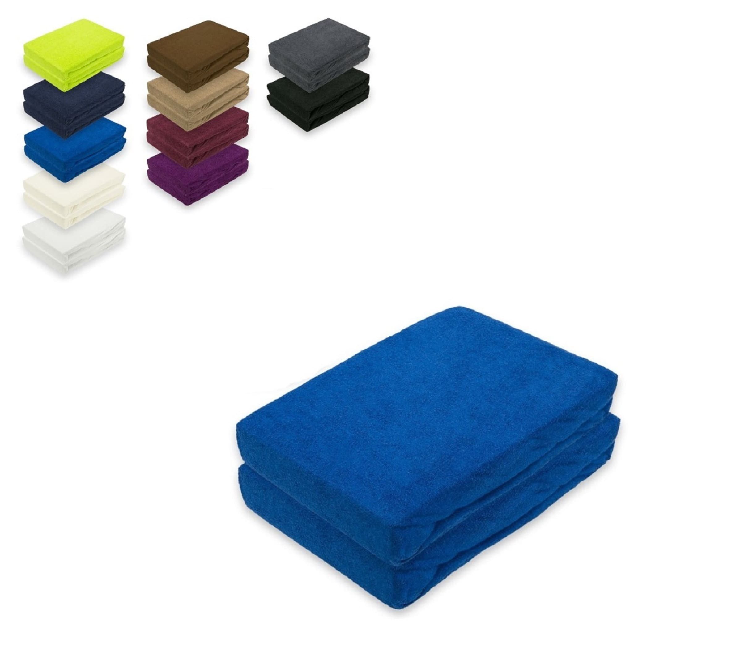EXKLUSIV HEIMTEXTIL Spannbettlaken Doppelpack Frottee Spannbettlaken, Frottee, Gummizug: rundum