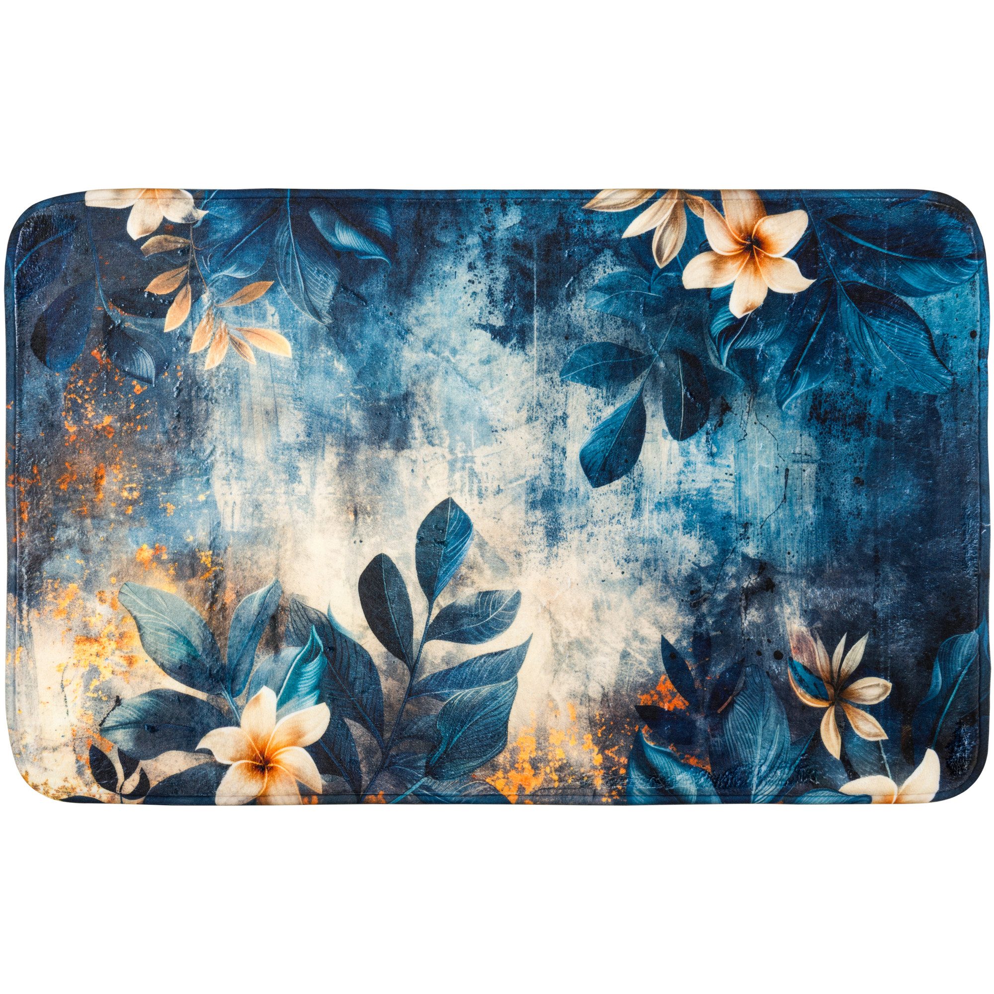 Sanilo Badematte Lilybud, rutschhemmend beschichtet, waschbar, schnelltrocknend, Polyester, rechteckig, sehr weich, hochwertig & modern, 50 x 80 cm oder 70 x 110 cm