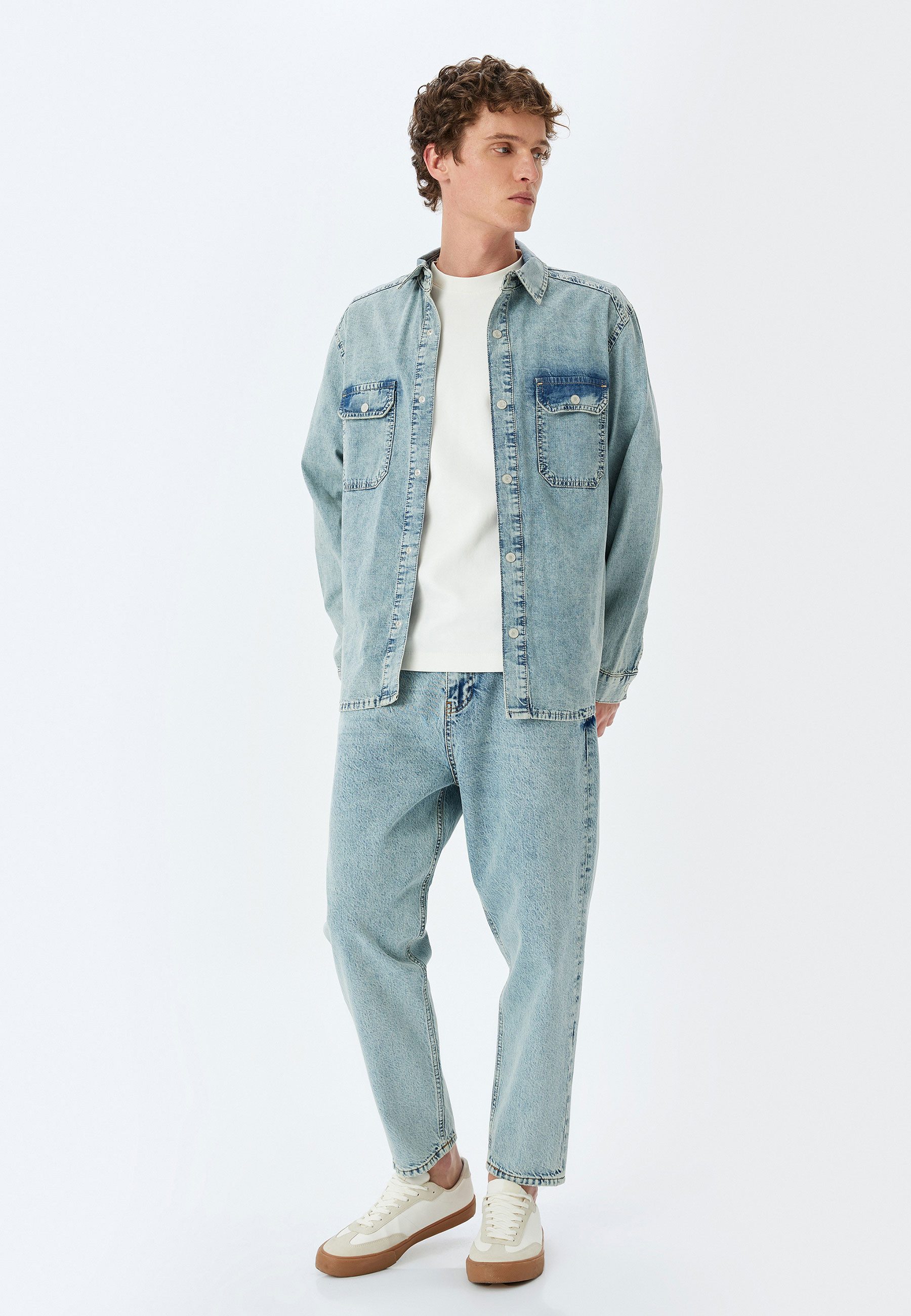 3/4-Jeans Denim Loose Loose-fit-Jeans