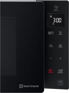 LG Electronics Mikrowelle mit Smart Inverter Technologie & Quarz Grill Automatikprogramme, Mikrowelle, 25,00 l, einstellbare Leistungsstufen für optimales Garen undEasyClean-Funktion
