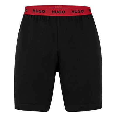 HUGO Pyjamashorts »Linked Short Pant« mit umlaufendem Markenschriftzug am Bund