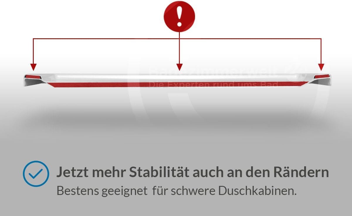 Aquabad® Duschwanne BASIC Black Stone, Quadrat, Acryl, 1-St., Duschwanne, 80x80 cm