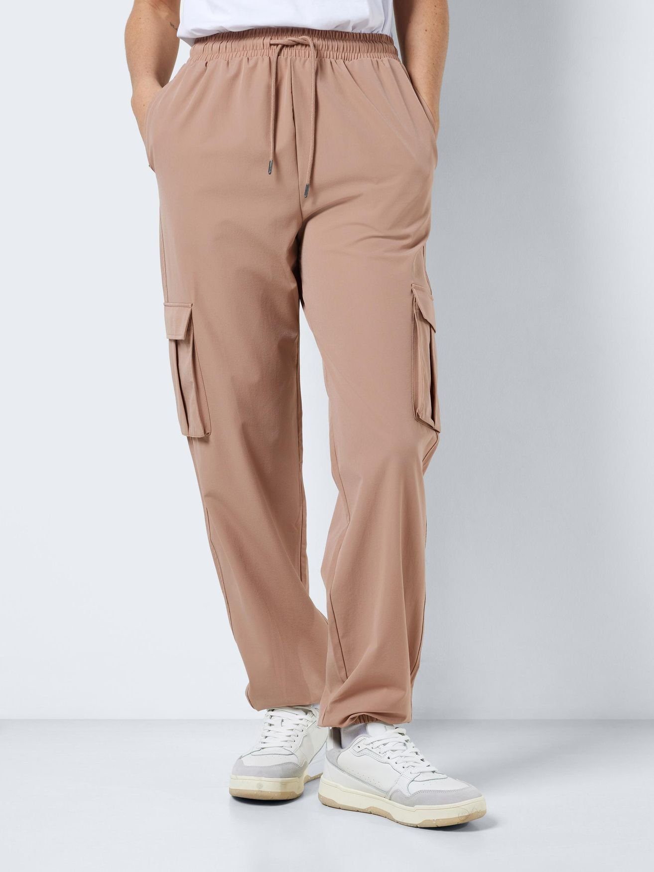 may NMKIRBY Pants Natur Stoffhose in Cargo 5263 Noisy