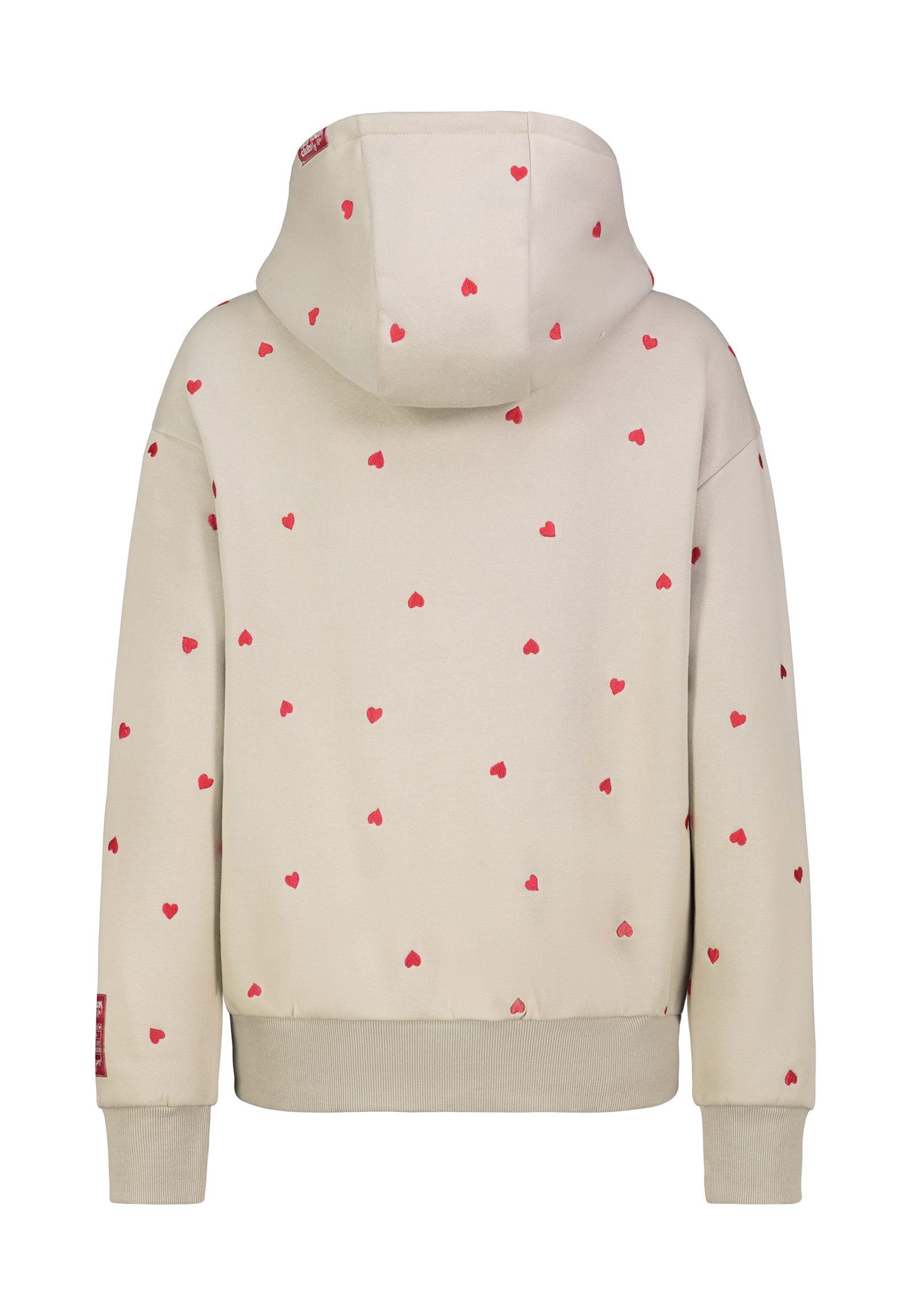 Eight2Nine Kapuzenpullover Damen Hoodie mit süßem Alloverprint Sweater, Kap günstig online kaufen