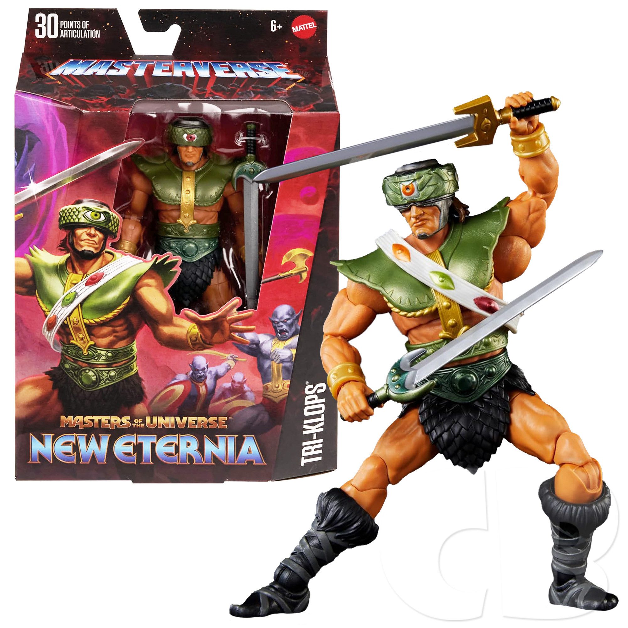 Mattel® Actionfigur Masters of the Universe Masterverse, (Größe ca. 18 cm), Wave 12: New Eternia 18 cm Figur: Tri-Klops