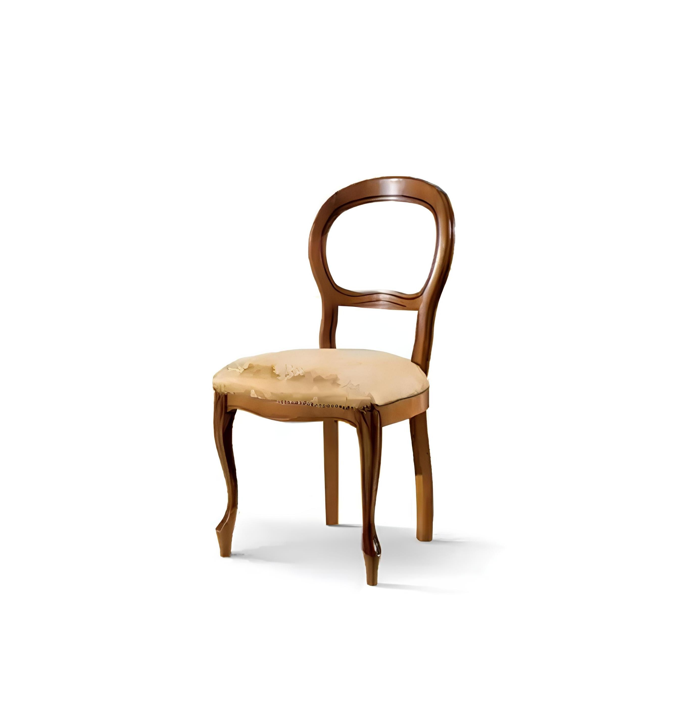 Esszimmerstuhl Neuer Polsterstuhl mit klassischem Textil-Design für das Esszimmer in