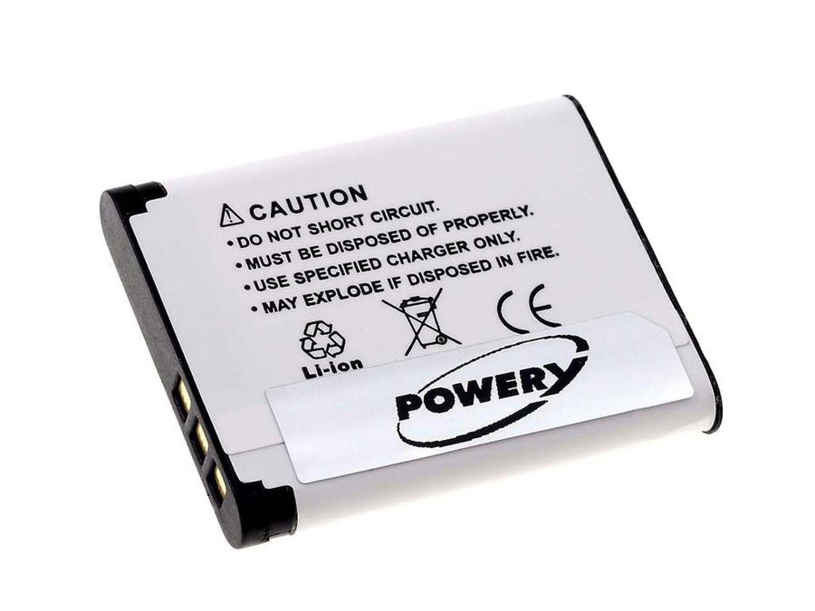 Powery Akku für Toshiba Camileo SX500 Kamera-Akku 620 mAh (3.7 V)