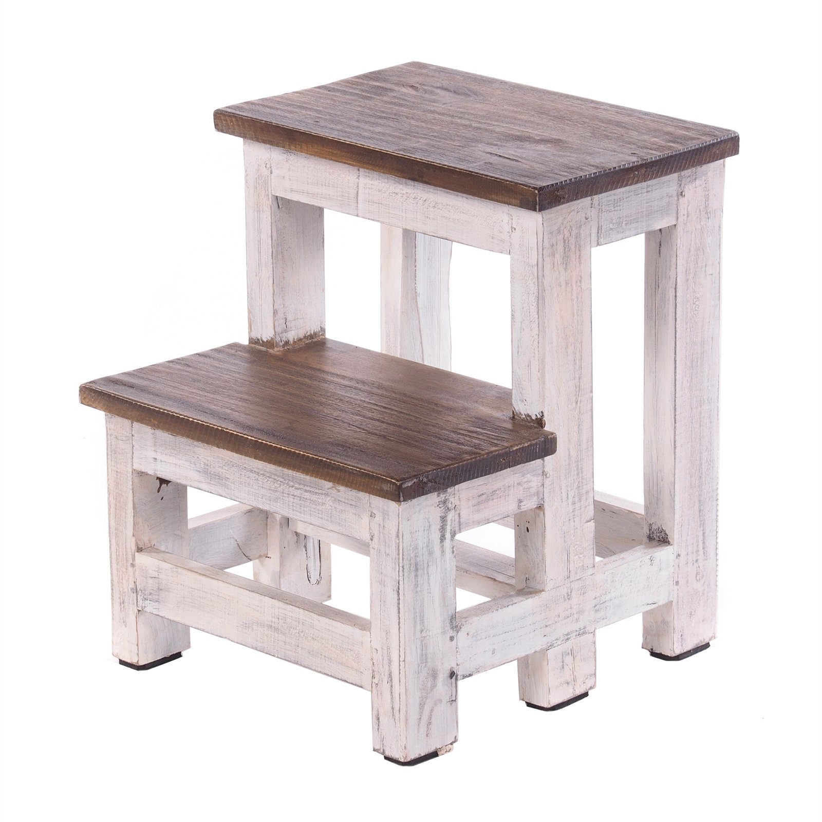 DESIGN DELIGHTS Hocker TRITTLEITER "STEP", 46x37 cm (HxB), Altholz, Tritthocker, Farbe: 05