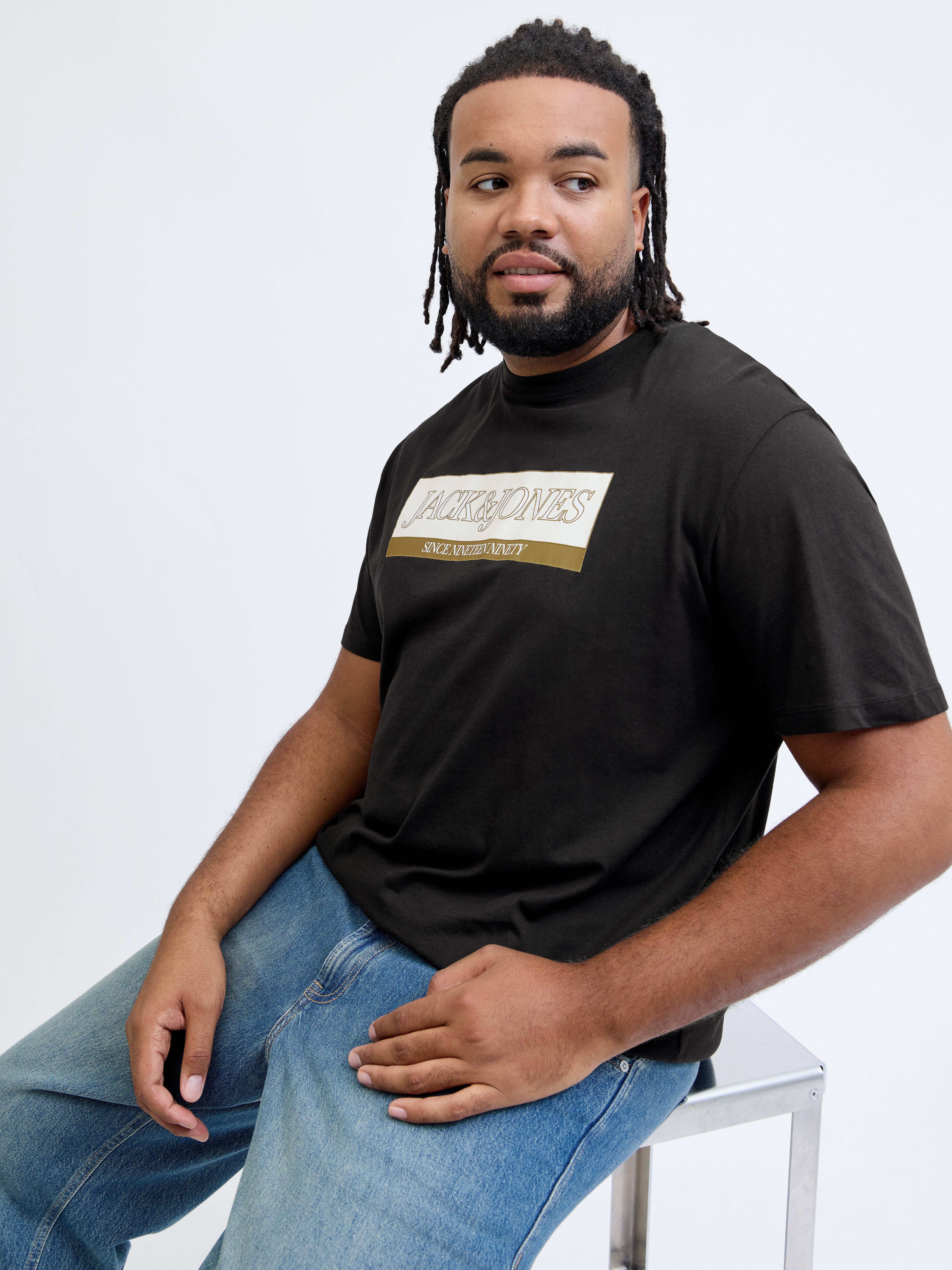 Jack & Jones PlusSize T-Shirt JORINWOOD BLOCK BRANDING TEE SS CN PLS günstig online kaufen