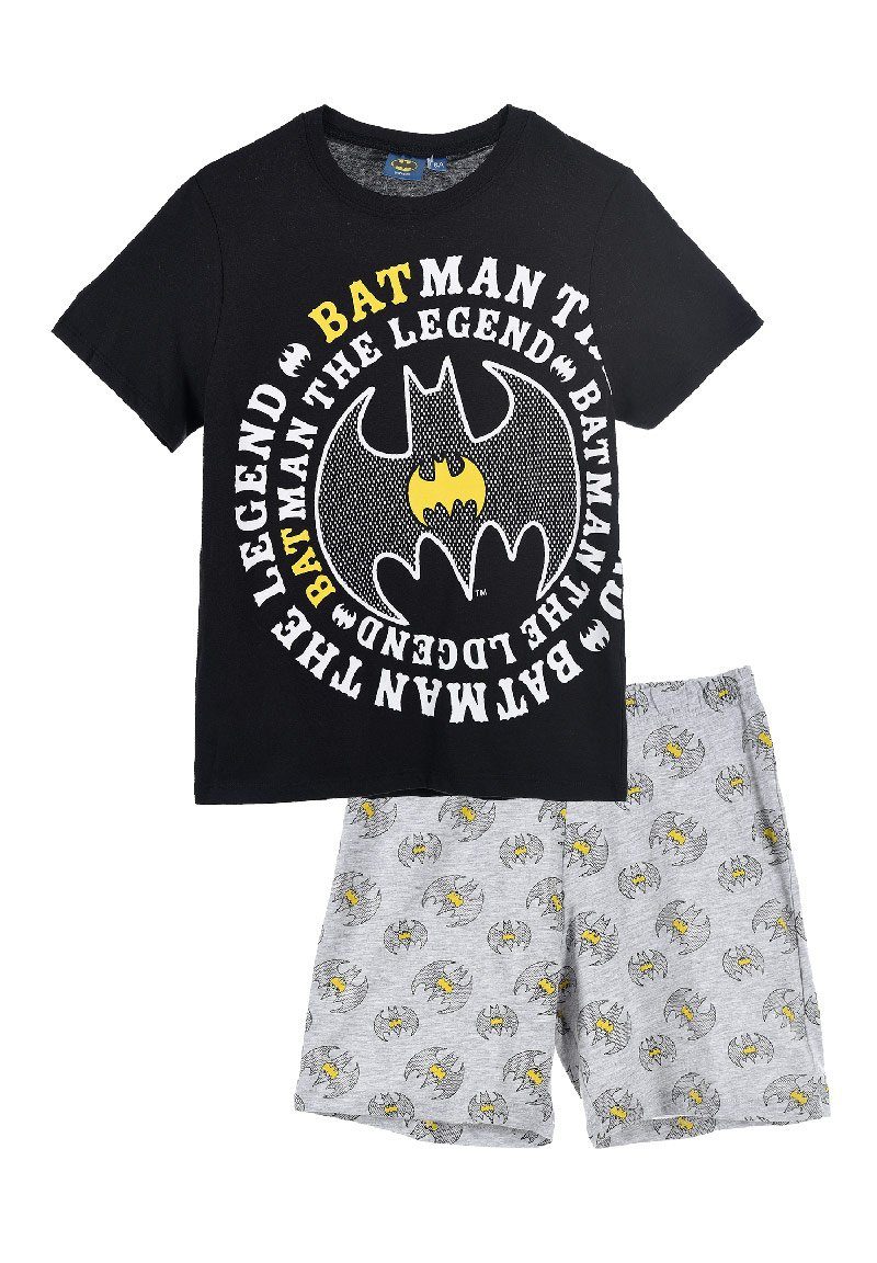 Batman Shorty Dark Knight Kinder Pyjama (2 Schlaf-Set kurzarm Jungen tlg)