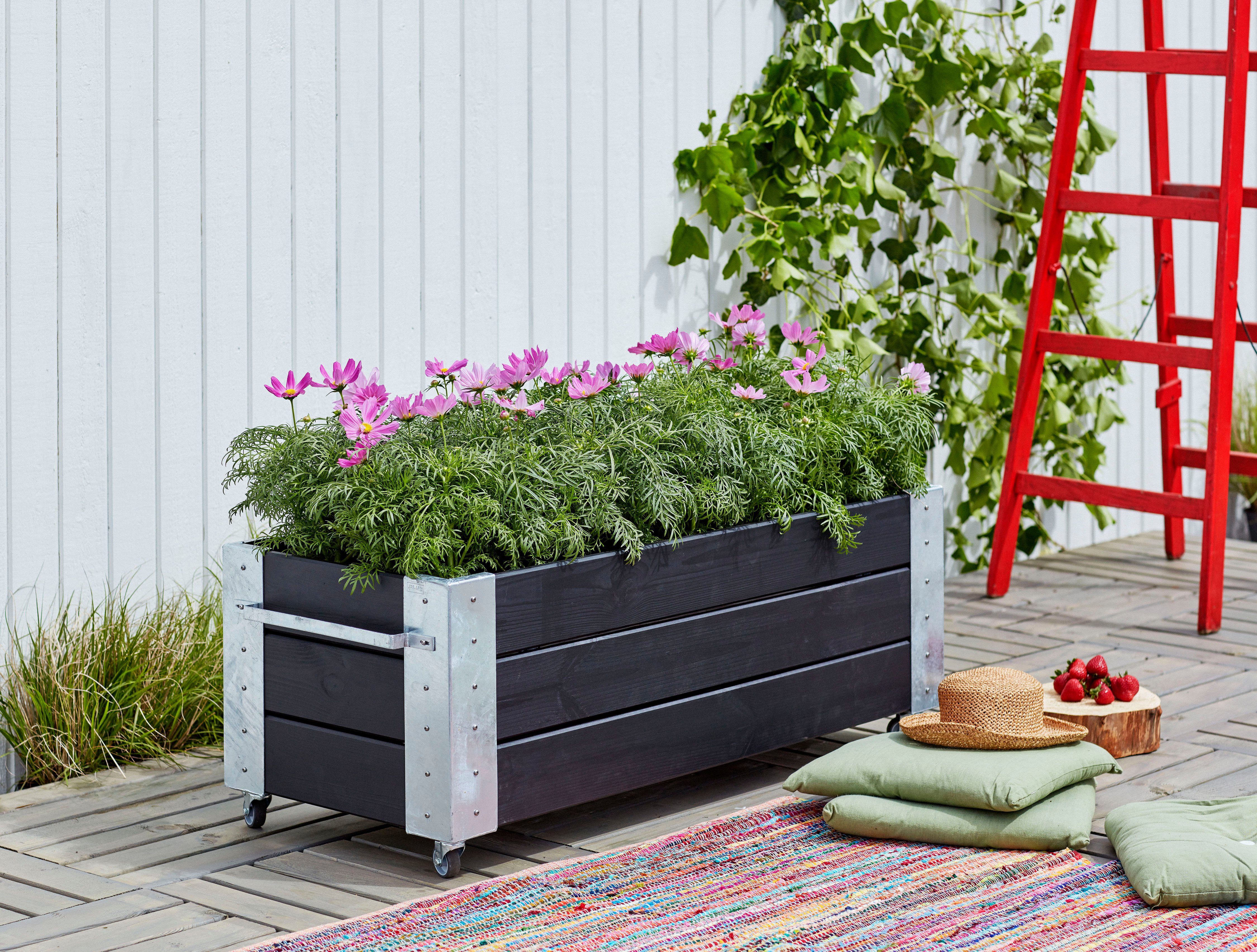 Thumbnail - PLUS Blumenkasten Cubic, BxTxH: 50x120x45 cm