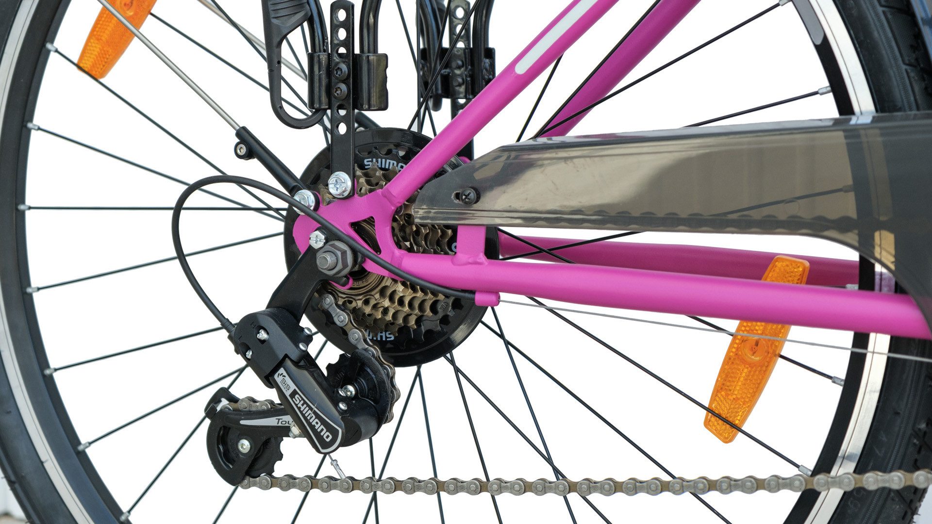 LUCHS Cityrad Feline Damenfahrrad 26 Zoll – Cityfahrrad Hollandrad – Citybike, 21 Gang Shimano, Kettenschaltung, 21 Gang SHIMANO, Frontkorb – Citybike für Alltag & Freizeit