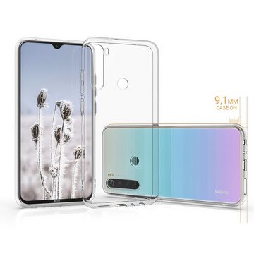 kwmobile Handyhülle Hülle für Xiaomi Redmi Note 8 (2019 / 2021), Silikon Handyhülle transparent - Handy Case gummiert