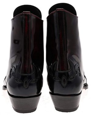 FB Fashion Boots CARMEN Schwarz Rot Stiefelette Rahmengenäht Damen Westernstiefelette