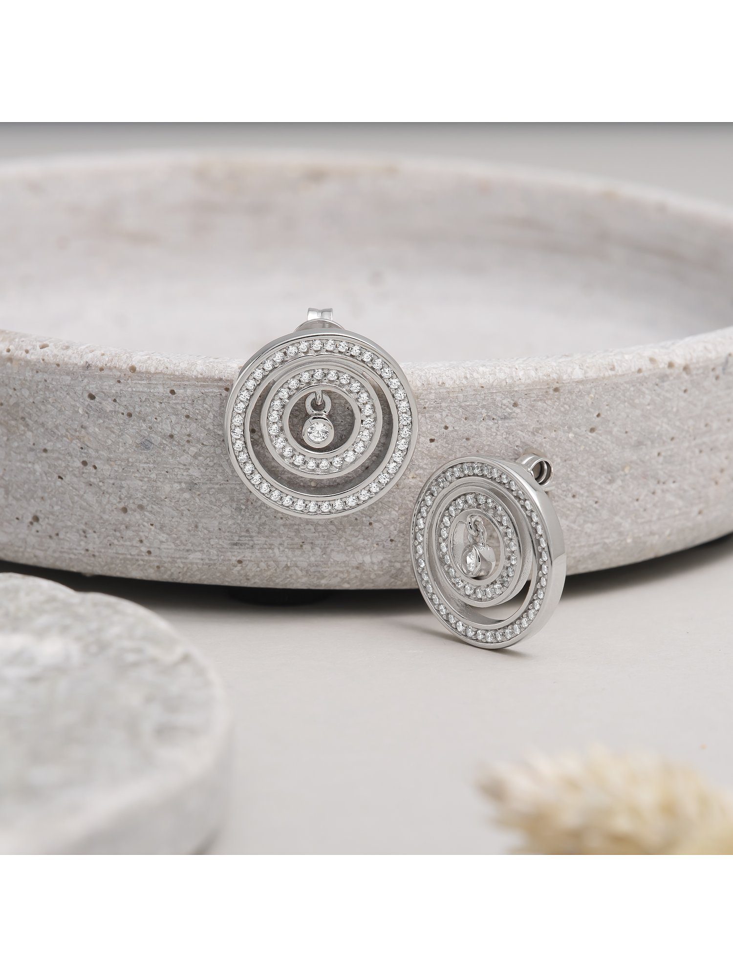 JETTE Paar Ohrstecker JETTE Damen-Ohrstecker 925er Silber 126 Zirkonia, TUR günstig online kaufen