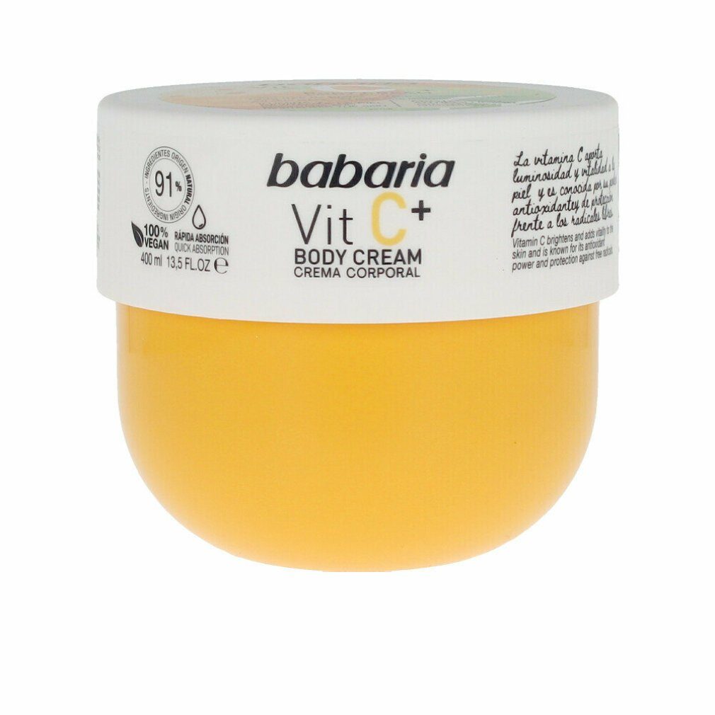 100% cream body vegan babaria Körperpflegemittel ml 400 C+ VITAMIN