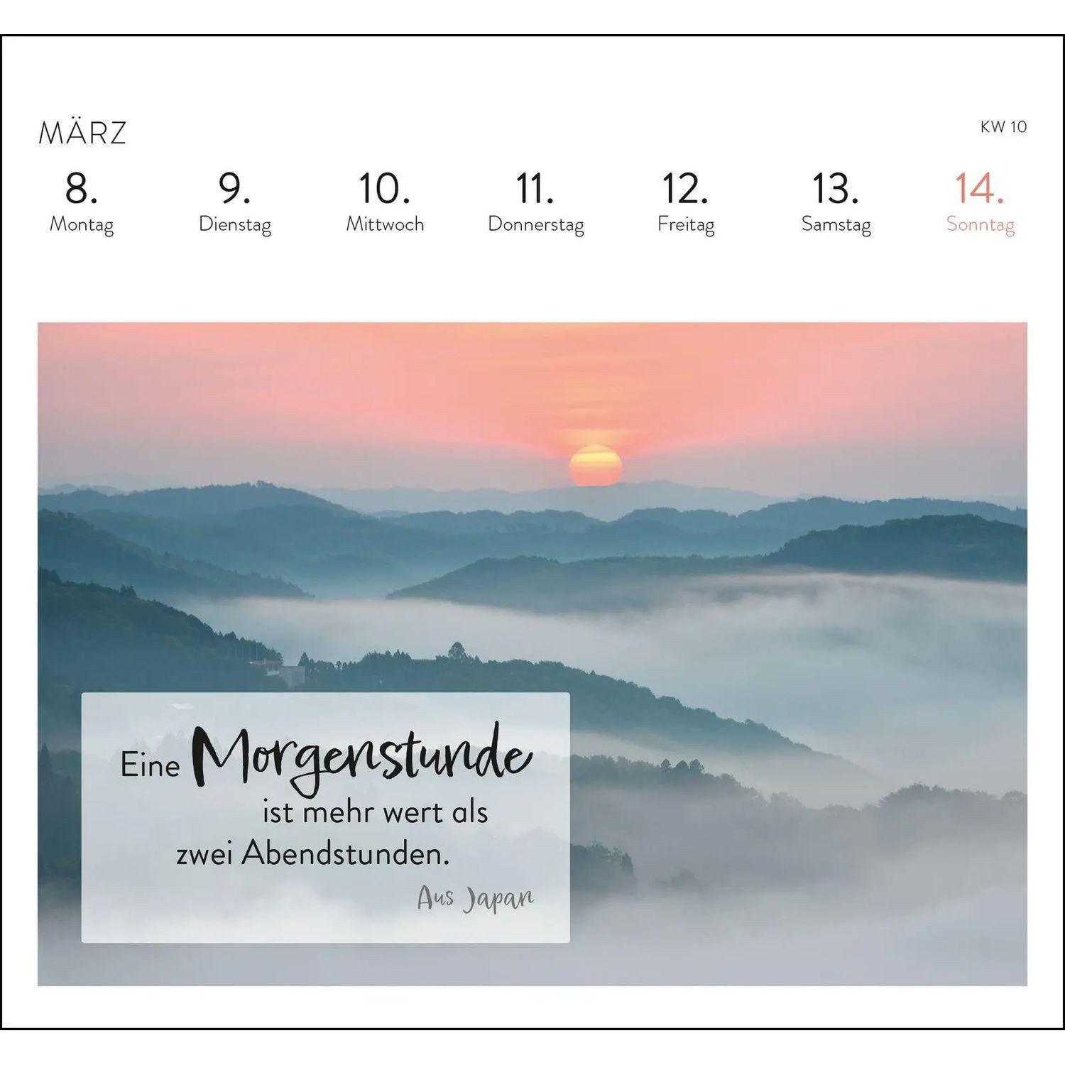 groh Verlag Tischkalender Postkartenkalender 2027: Harmonie und Lebensglück