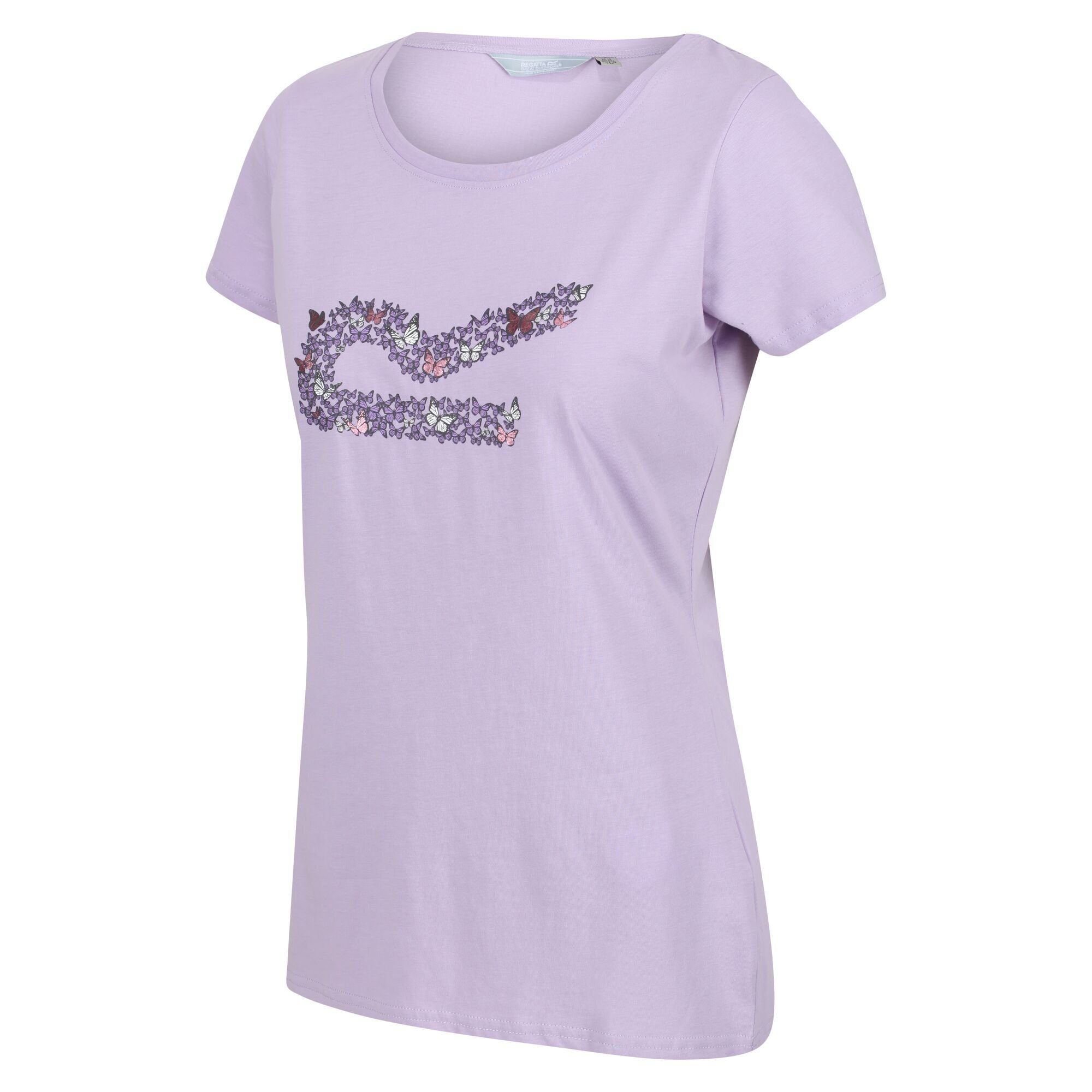 Regatta Funktionsshirt Breezed II für Damen, aus Bio-Baumwolle Pastel Lilac