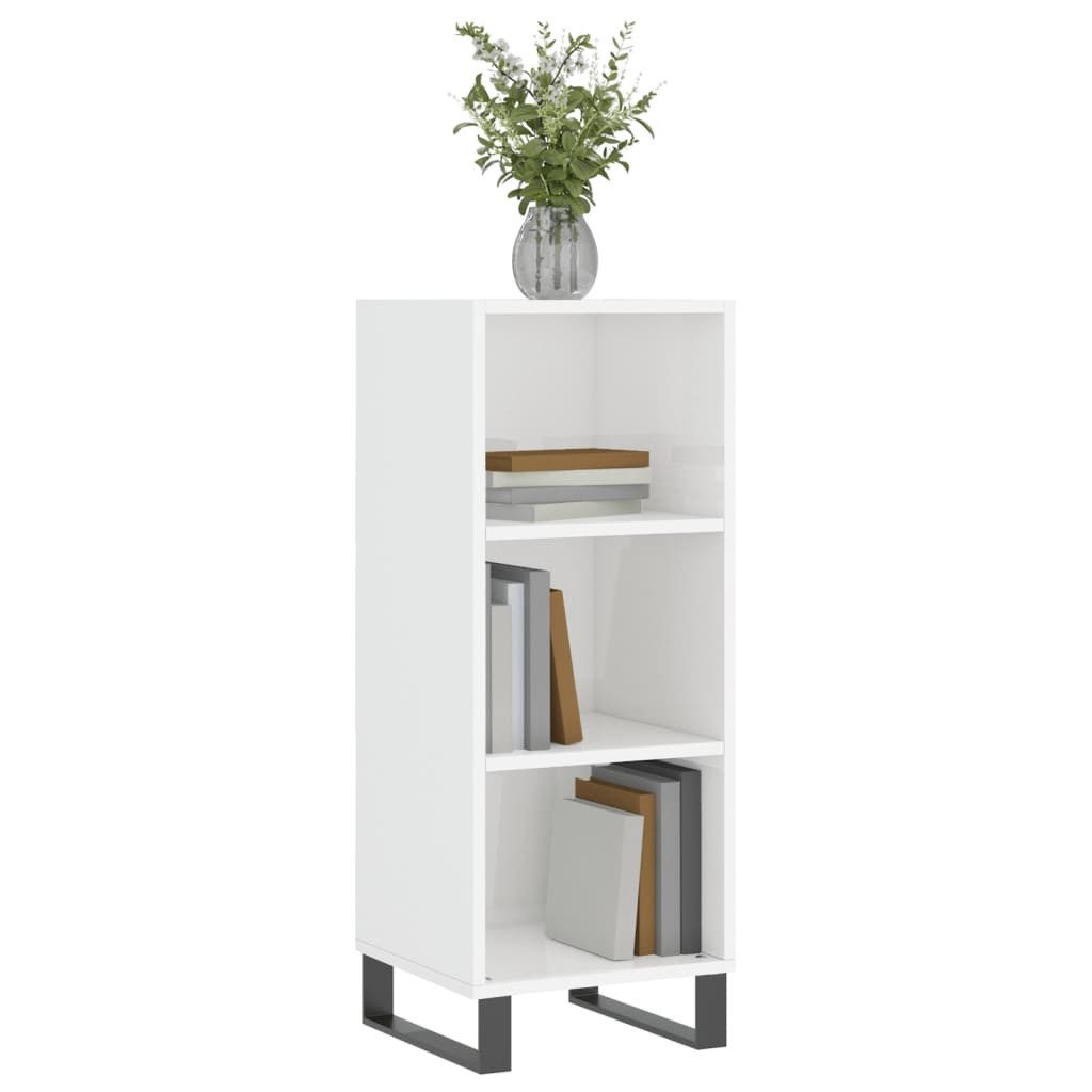 vidaXL Sideboard Sideboard Hochglanz-Weiß 34,5x32,5x90 cm günstig online kaufen