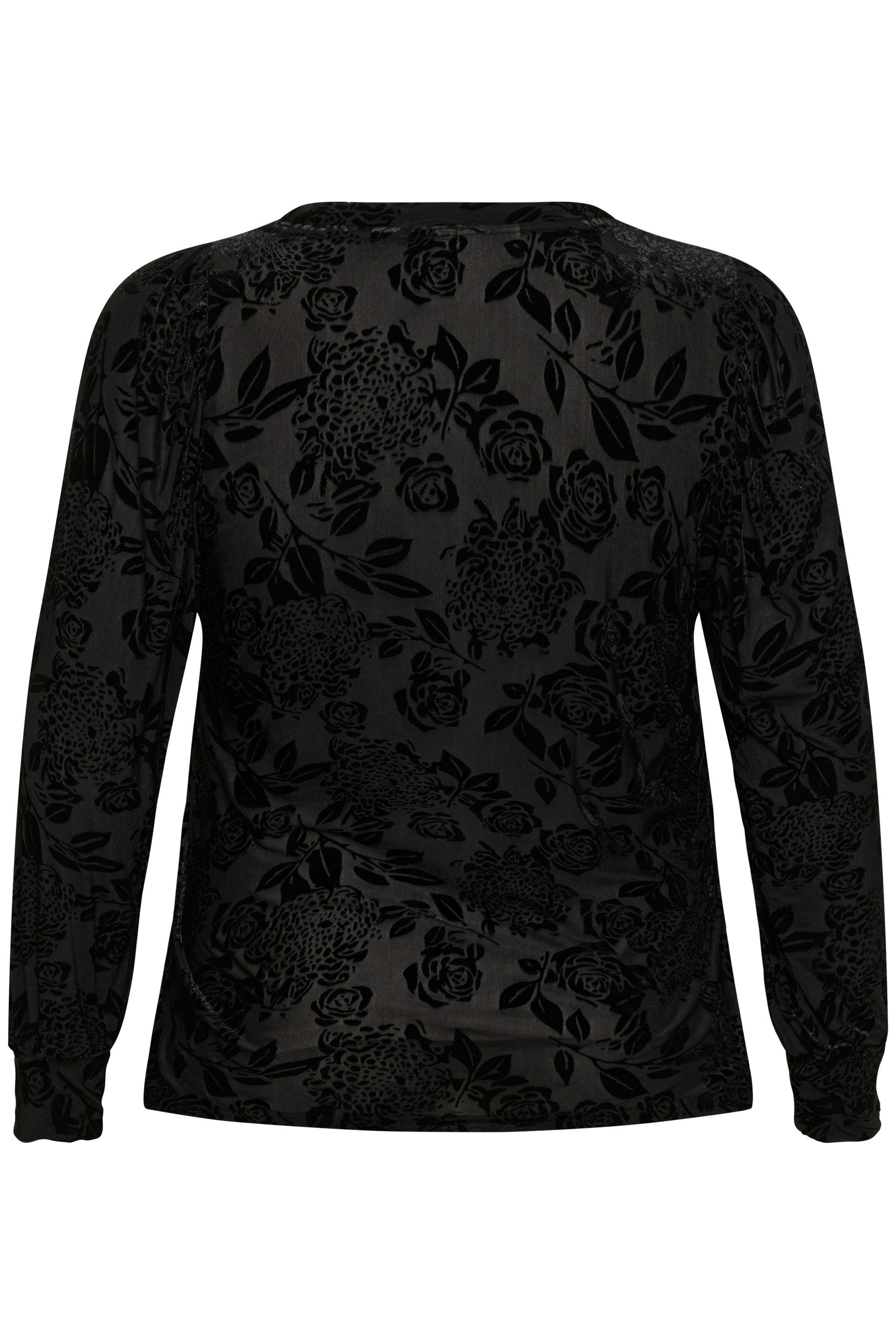 KAFFE Curve Langarmbluse Langarm-Bluse KCrosie Große Größen günstig online kaufen