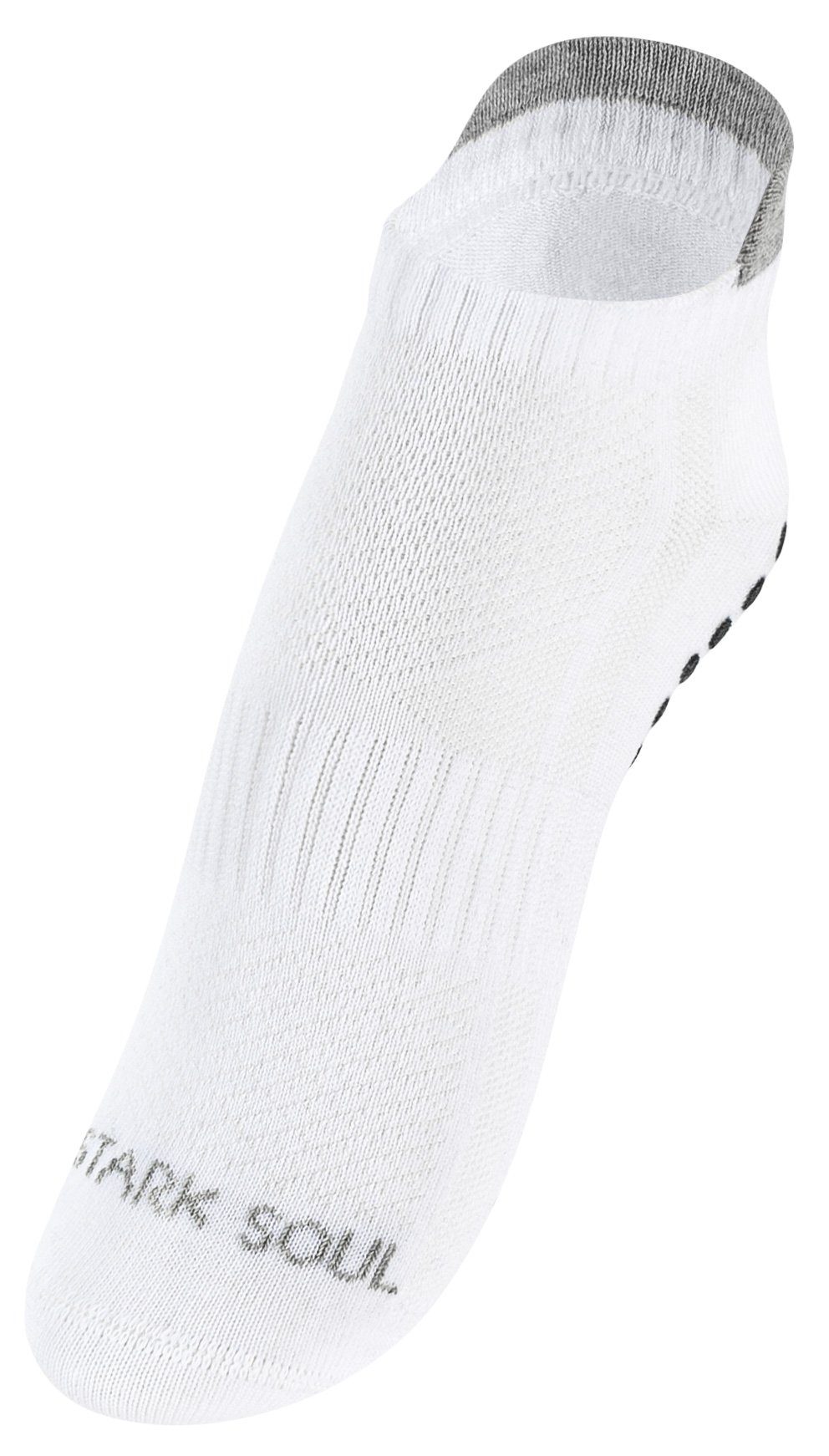 Stark Soul® Sportsocken rutschfeste Sneakersocken mit Fersenschutz und ABS - Antirutschsohle (3 Paar) für Yoga, Pilates, Trampolin