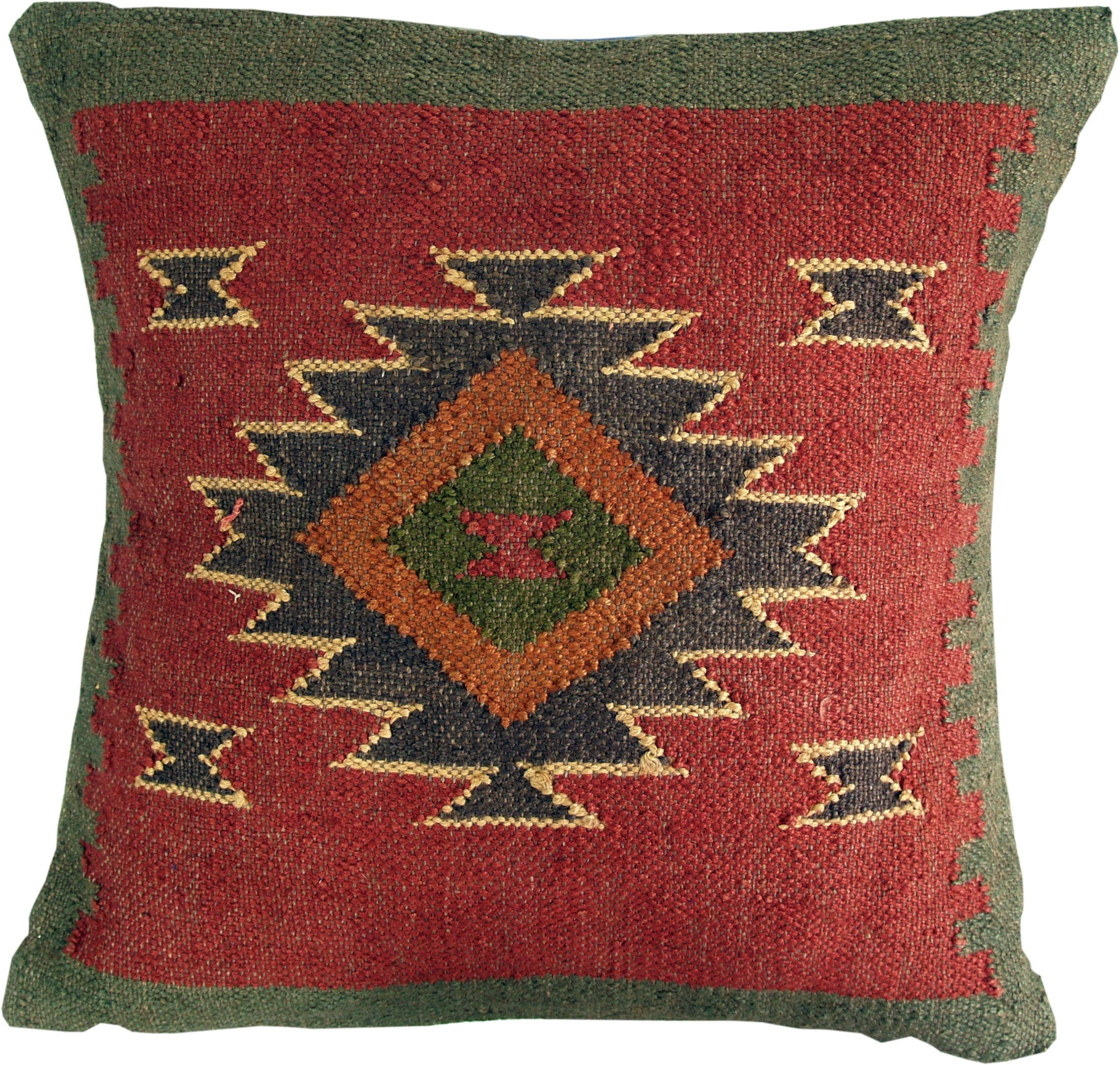 Guru-Shop Kissenbezüge Kelim Kissenhülle - 55*55 cm Modell 8