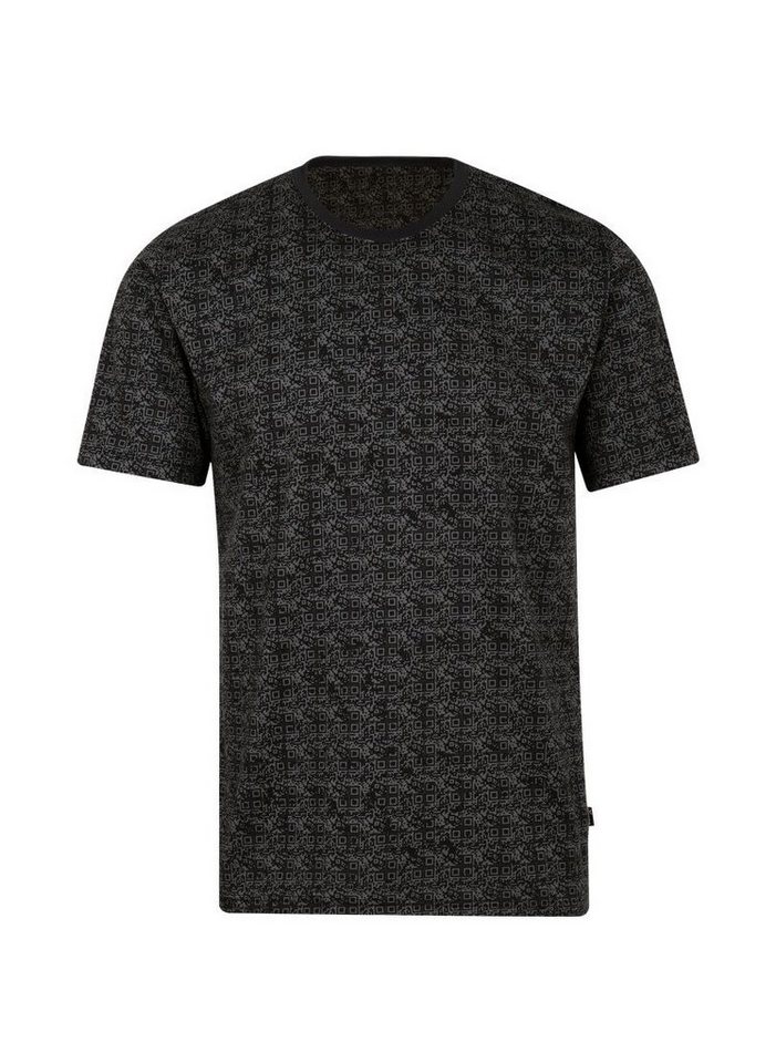 Trigema T-Shirt TRIGEMA Schlafshirt mit QR-Code-Muster