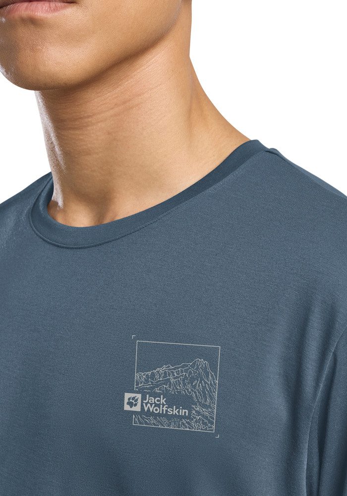 Jack Wolfskin T-Shirt VONNAN GRAPHIC T M – Bild 4 von 5
