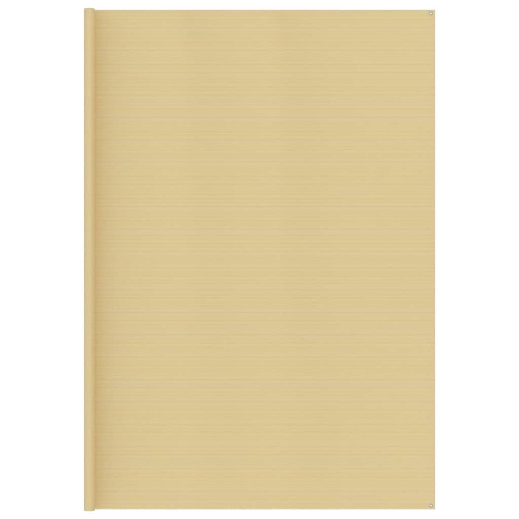vidaXL Zeltteppiche 400 x 400 cm Zeltteppich 400x400 cm Beige Wohnwagen Teppich Vorzelt Un, Höhe: 400 mm