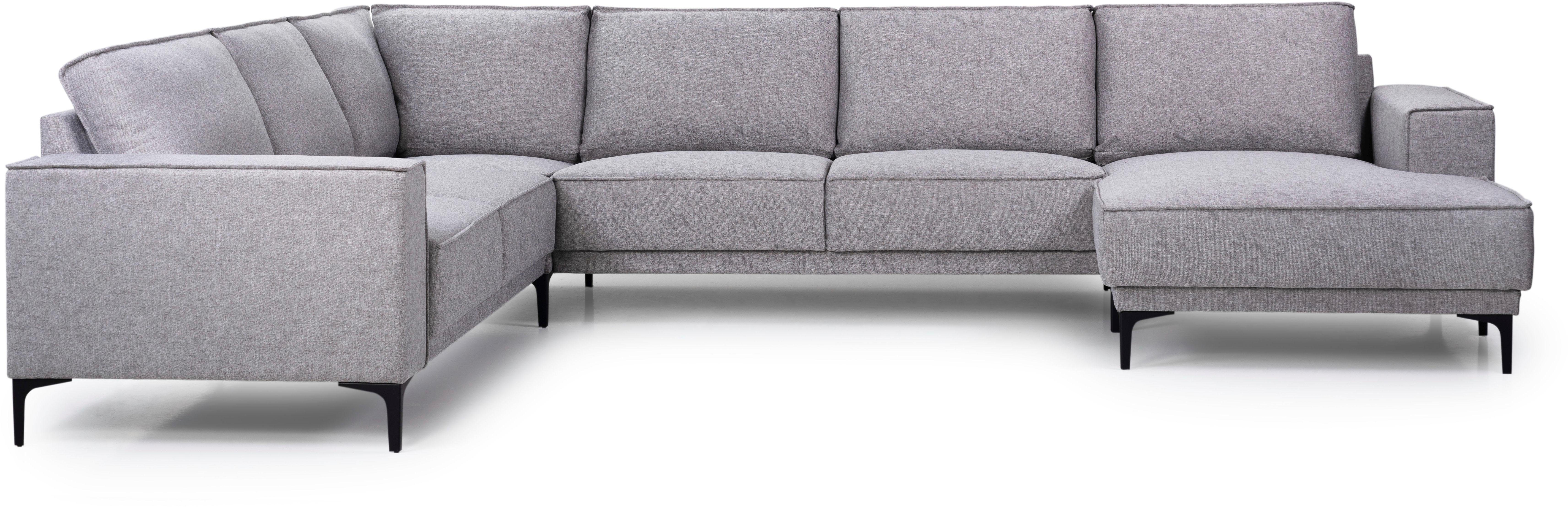 Places of Style Wohnlandschaft "XXL Sofa Oland, Struktur, Flachgewebe, Luxu günstig online kaufen