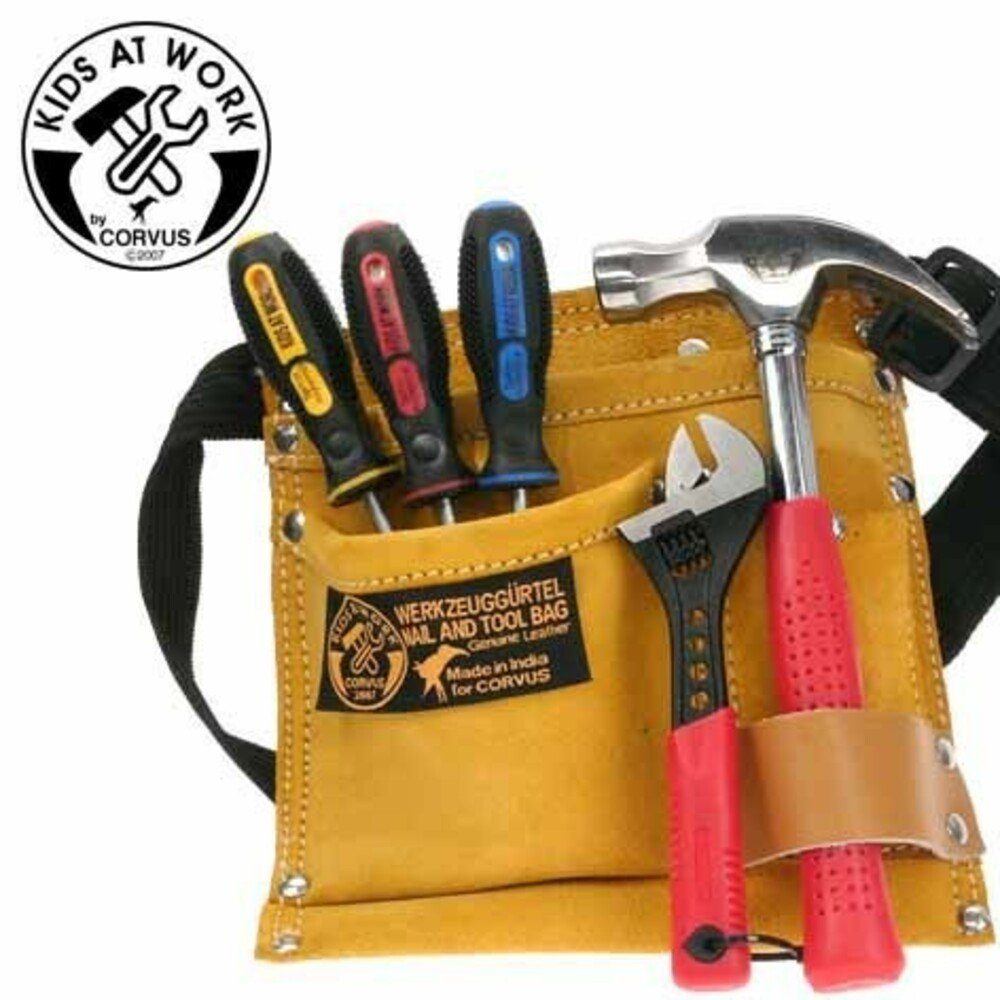 Corvus Kinder-Werkzeug-Set Werkzeugset im Gürtel 7-teilig