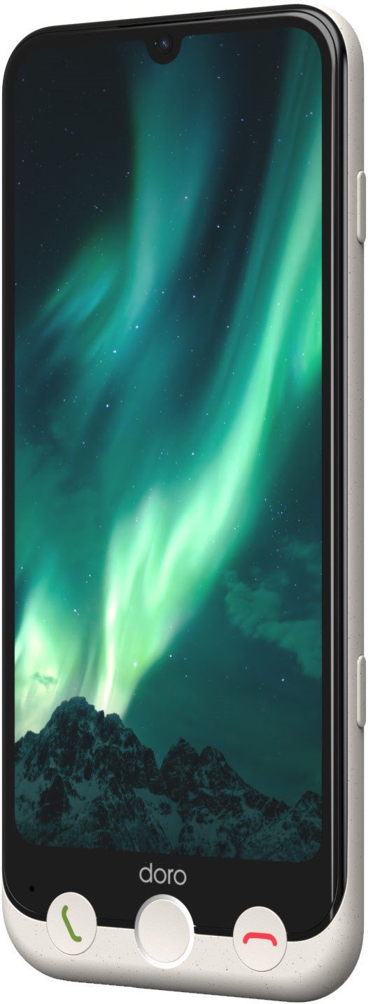 Doro Aurora A30 128 GB / 6 GB - Smartphone - bone Smartphone (6.1 Zoll, 128 GB Speicherplatz, Benutzerfreundliches Design)
