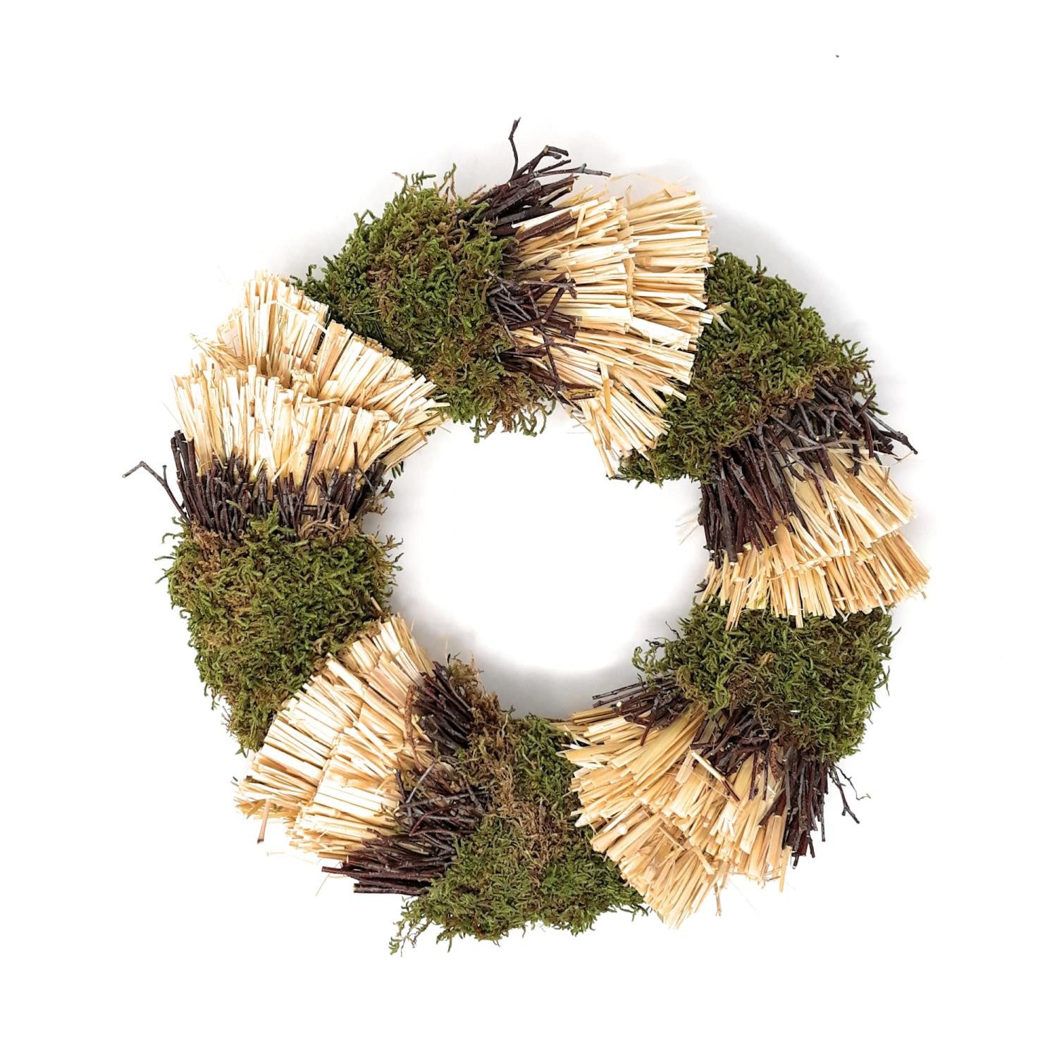 CreaFlor Home Dekokranz GRÜN NATUR, Durchmesser 30 cm