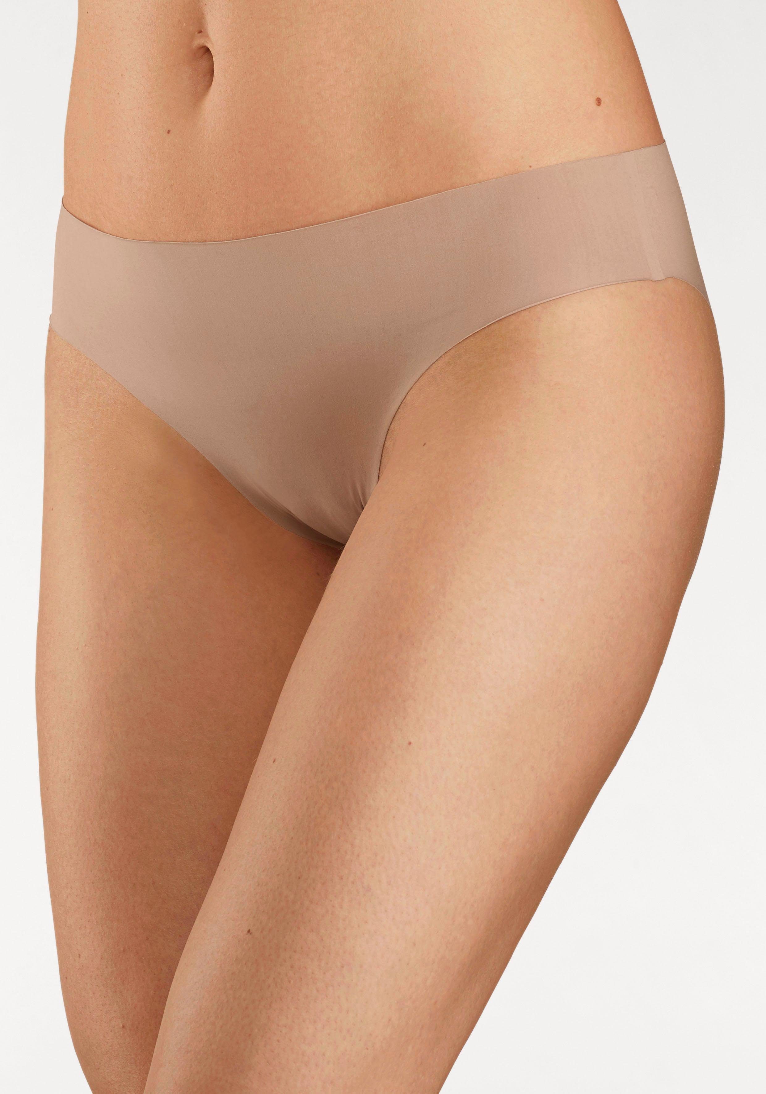 Schiesser Slip mit fein geschnittenen Kanten beige