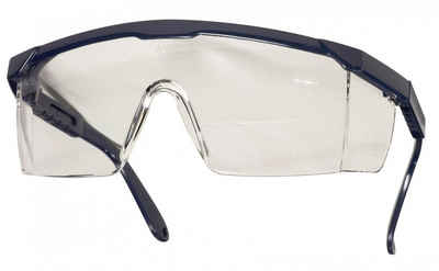 Feldtmann Arbeitsschutzbrille Schutzbrille mit schwarzem Bügel, verstellbar