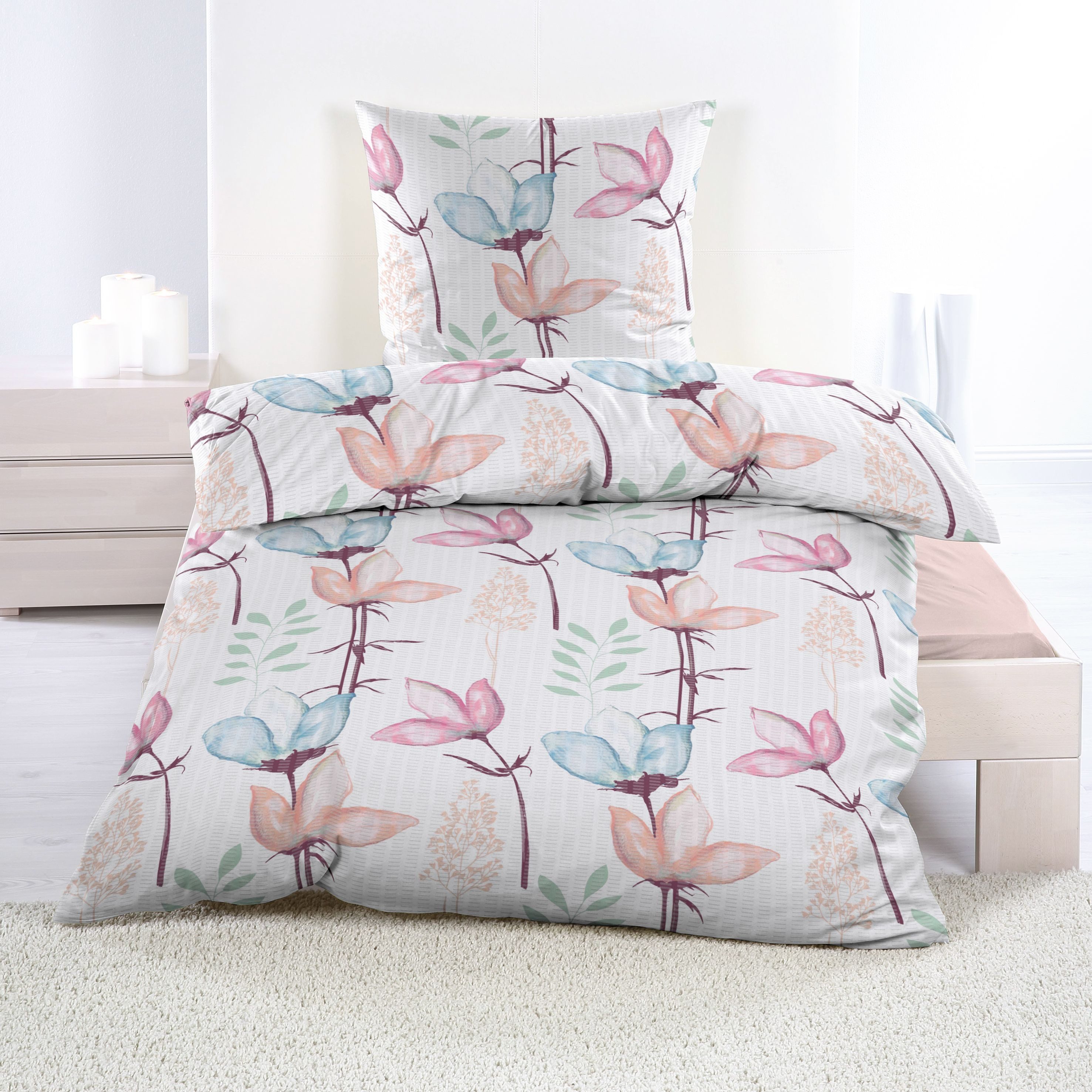 Casa Colori Bettwäsche Casa Calori, Seersucker, günstig online kaufen